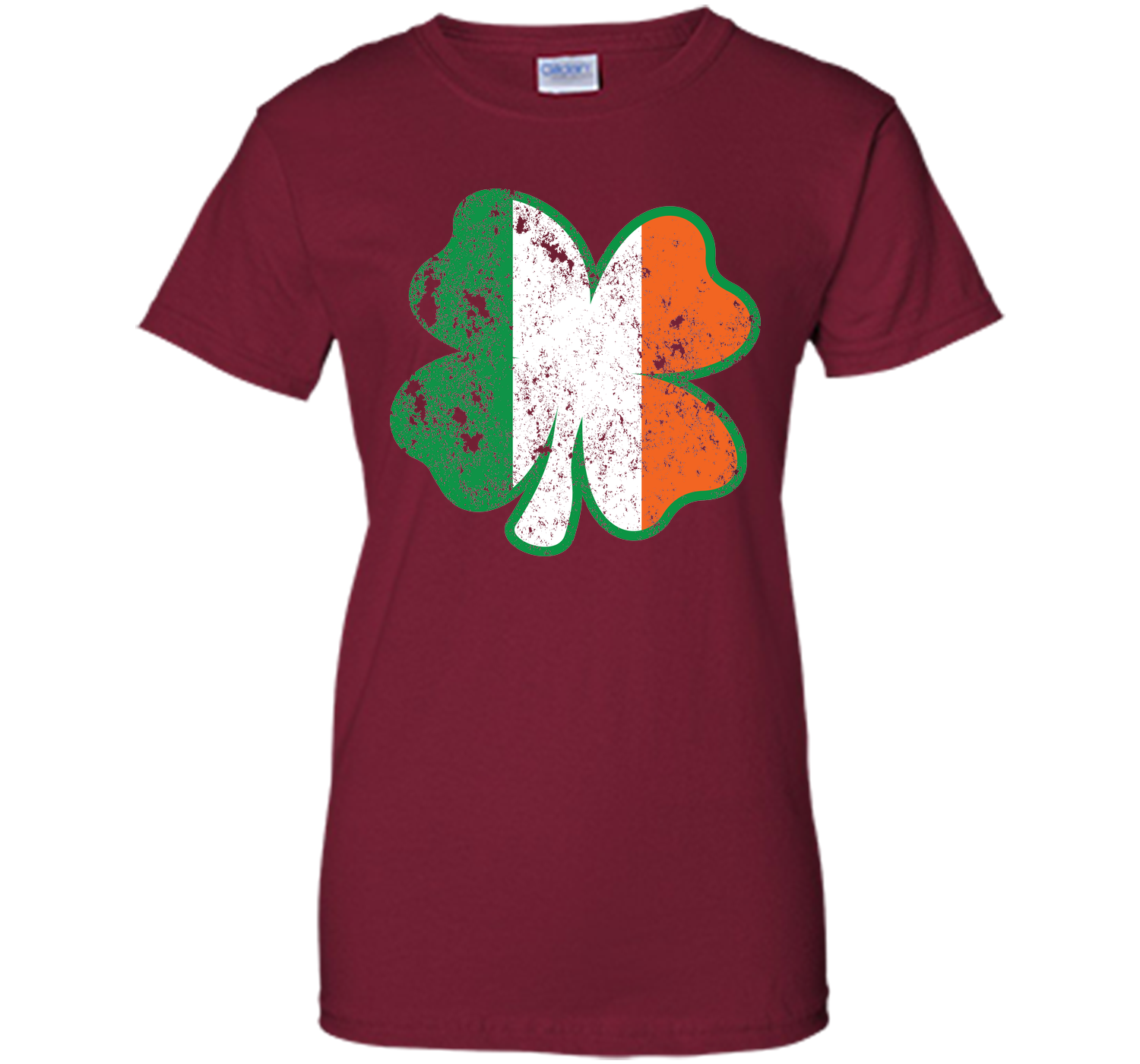 Irish St Patricks Day Clover irish flag distressed T Shirt