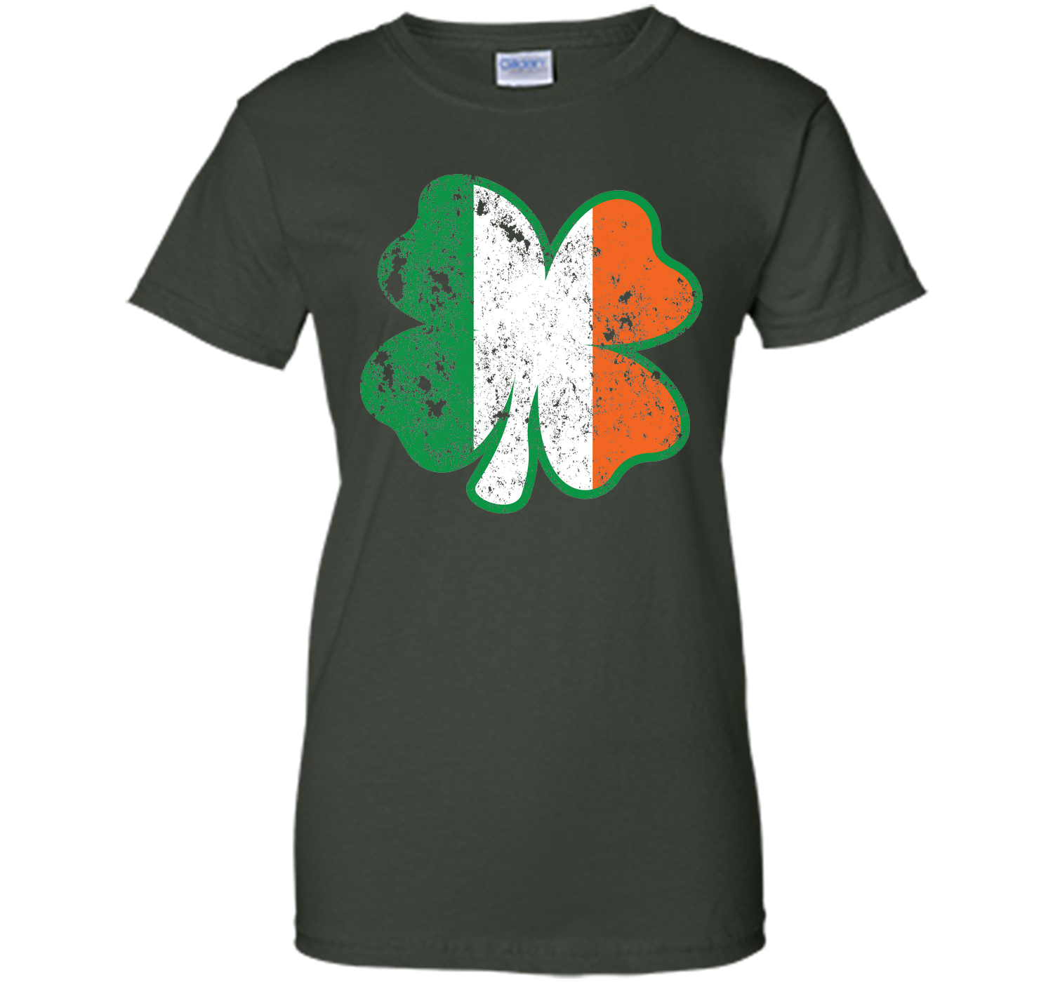 Irish St Patricks Day Clover irish flag distressed T Shirt