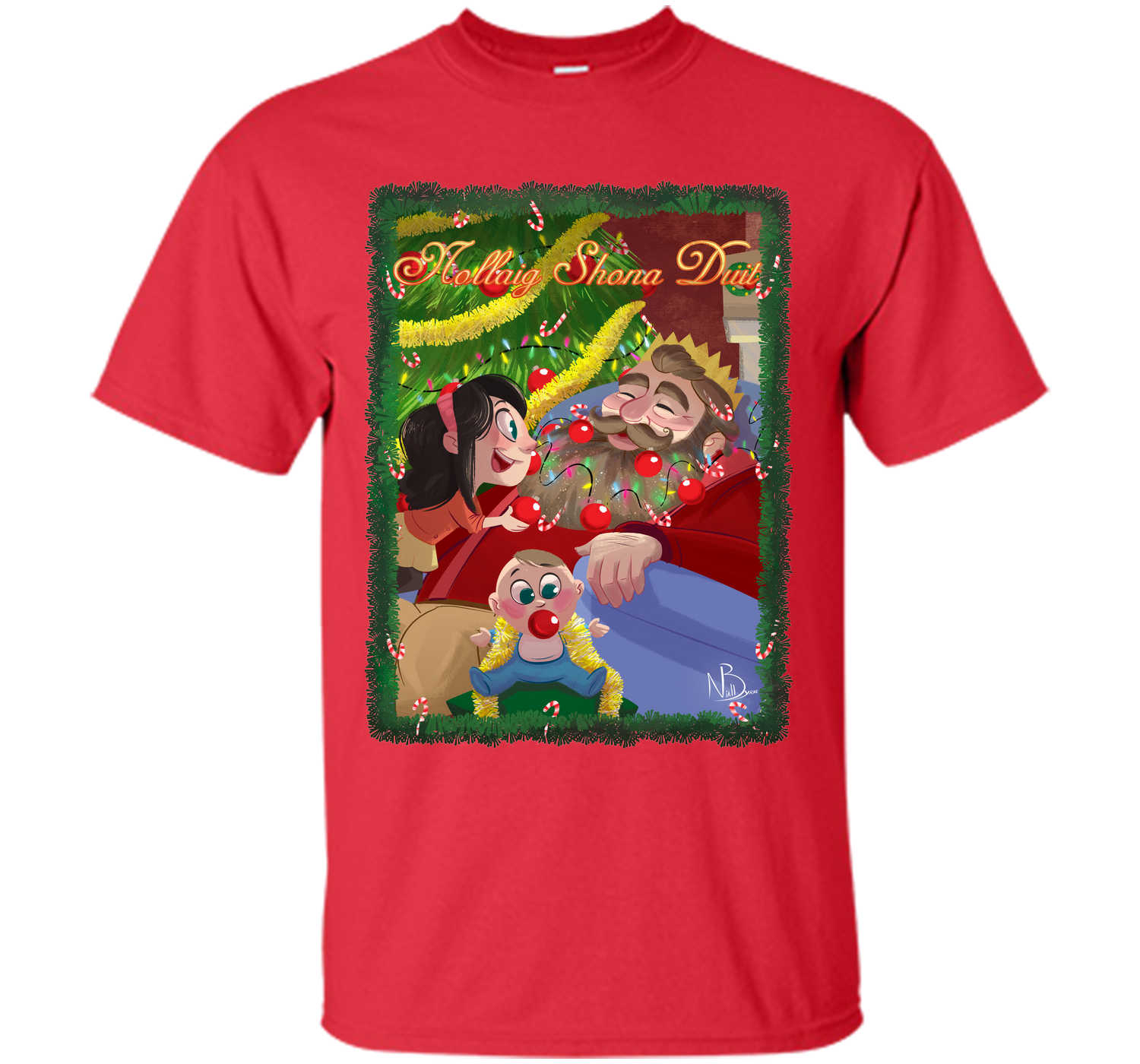 Nollaig beard T Shirt