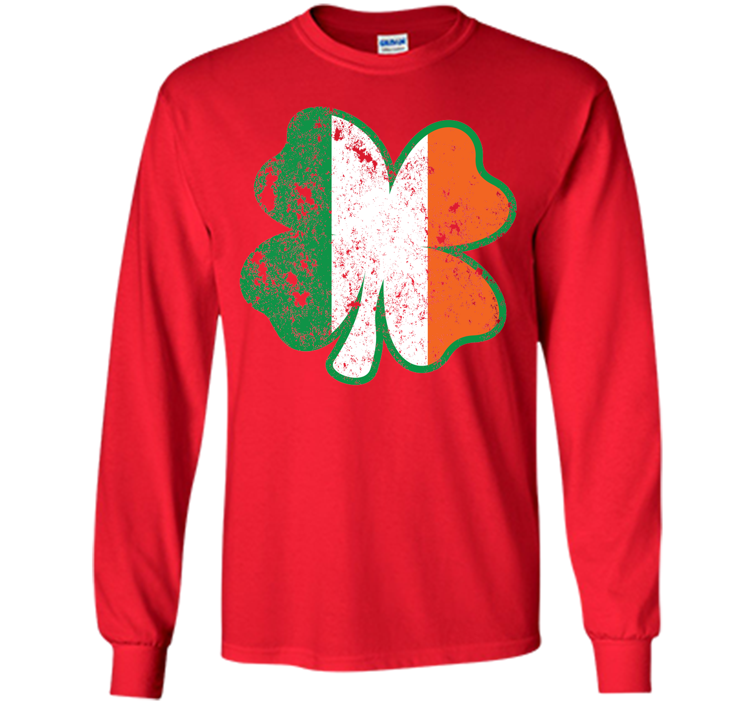 Irish St Patricks Day Clover irish flag distressed T Shirt