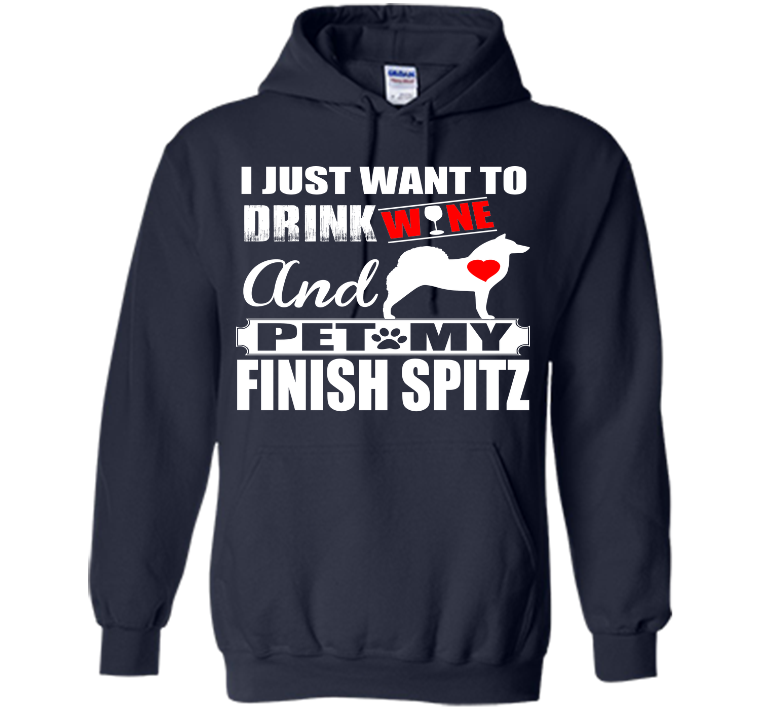 I just want to drink wine and pet my finish spitz T Shirt