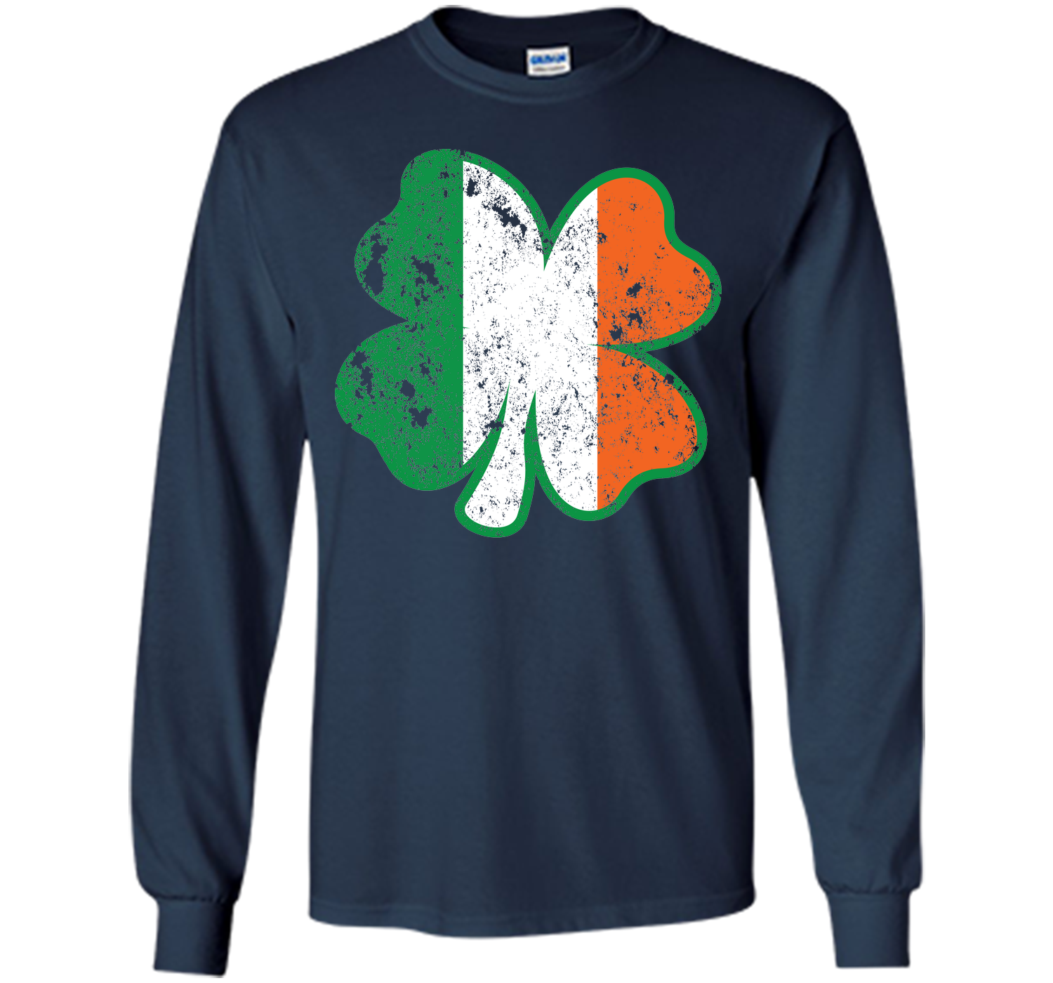 Irish St Patricks Day Clover irish flag distressed T Shirt