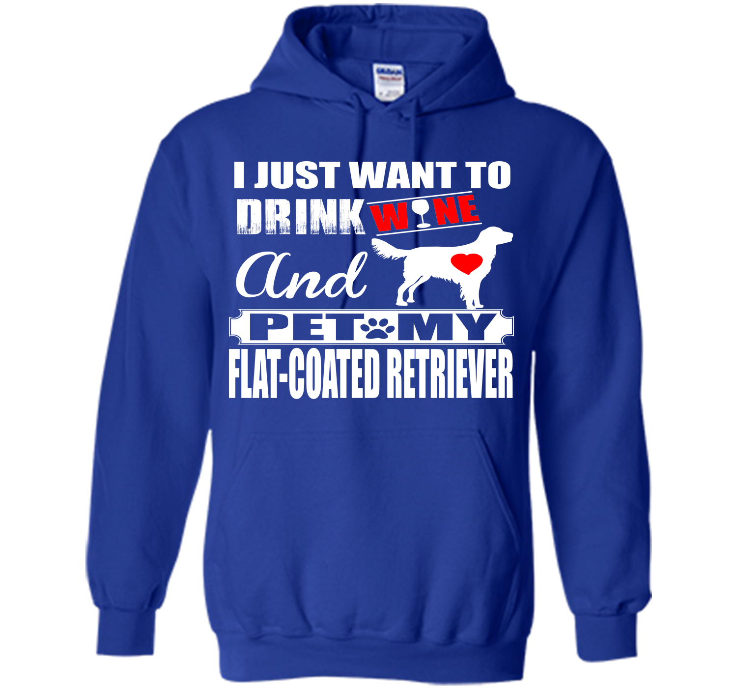 I just want to drink wine and pet my flat coated r T Shirt