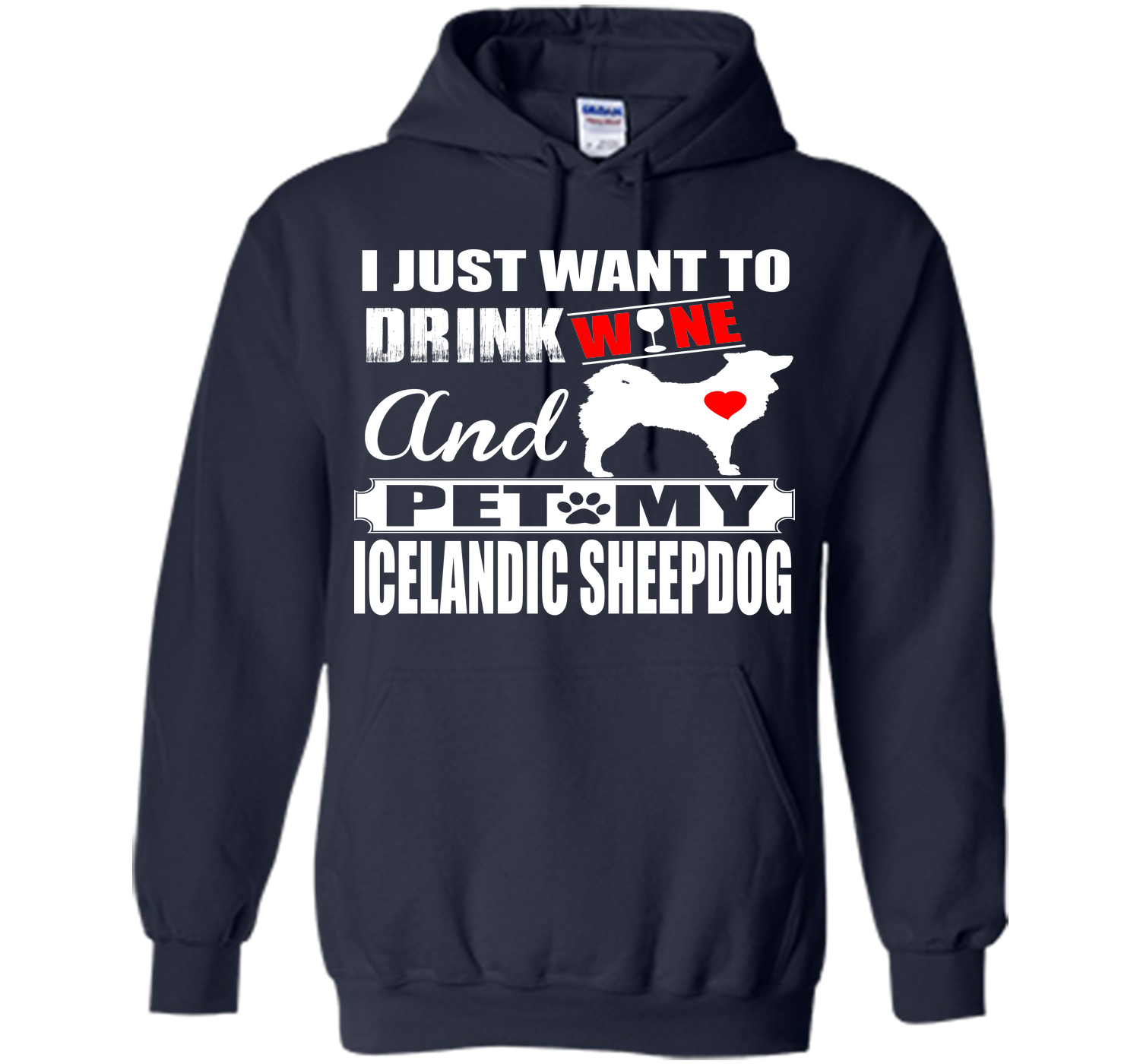 I just want to drink wine and pet my icelandic she T Shirt