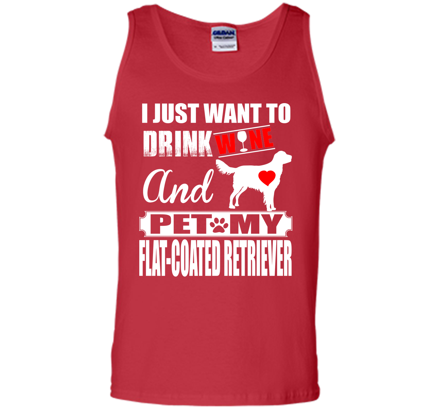 I just want to drink wine and pet my flat coated r T Shirt