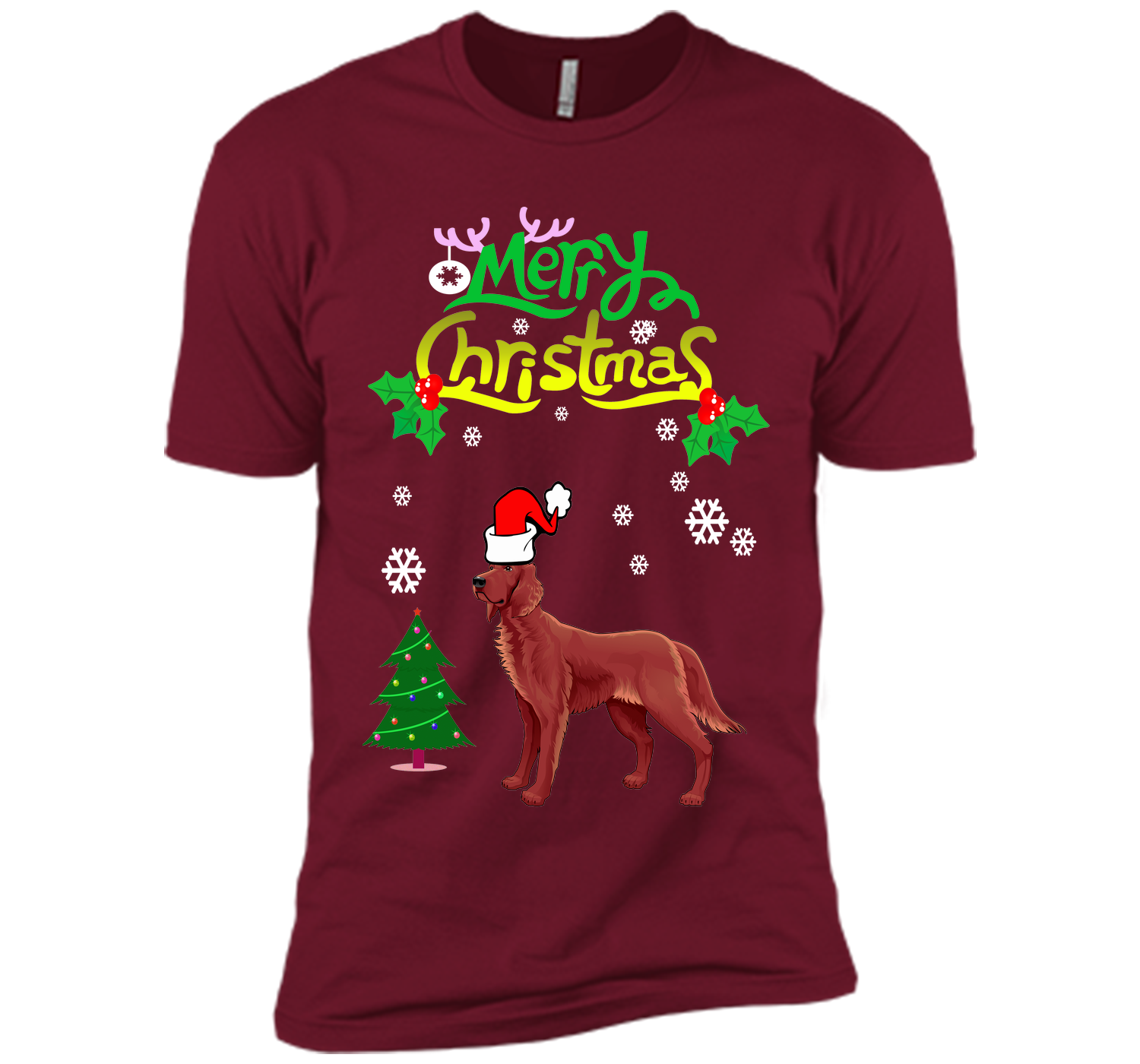 Merry christmas irish setter T Shirt