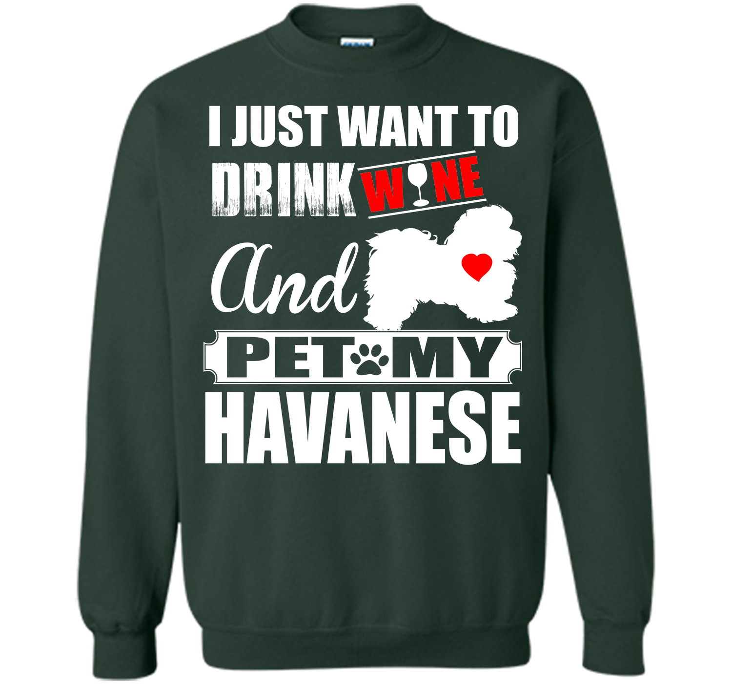 I just want to drink wine and pet my havanese T Shirt