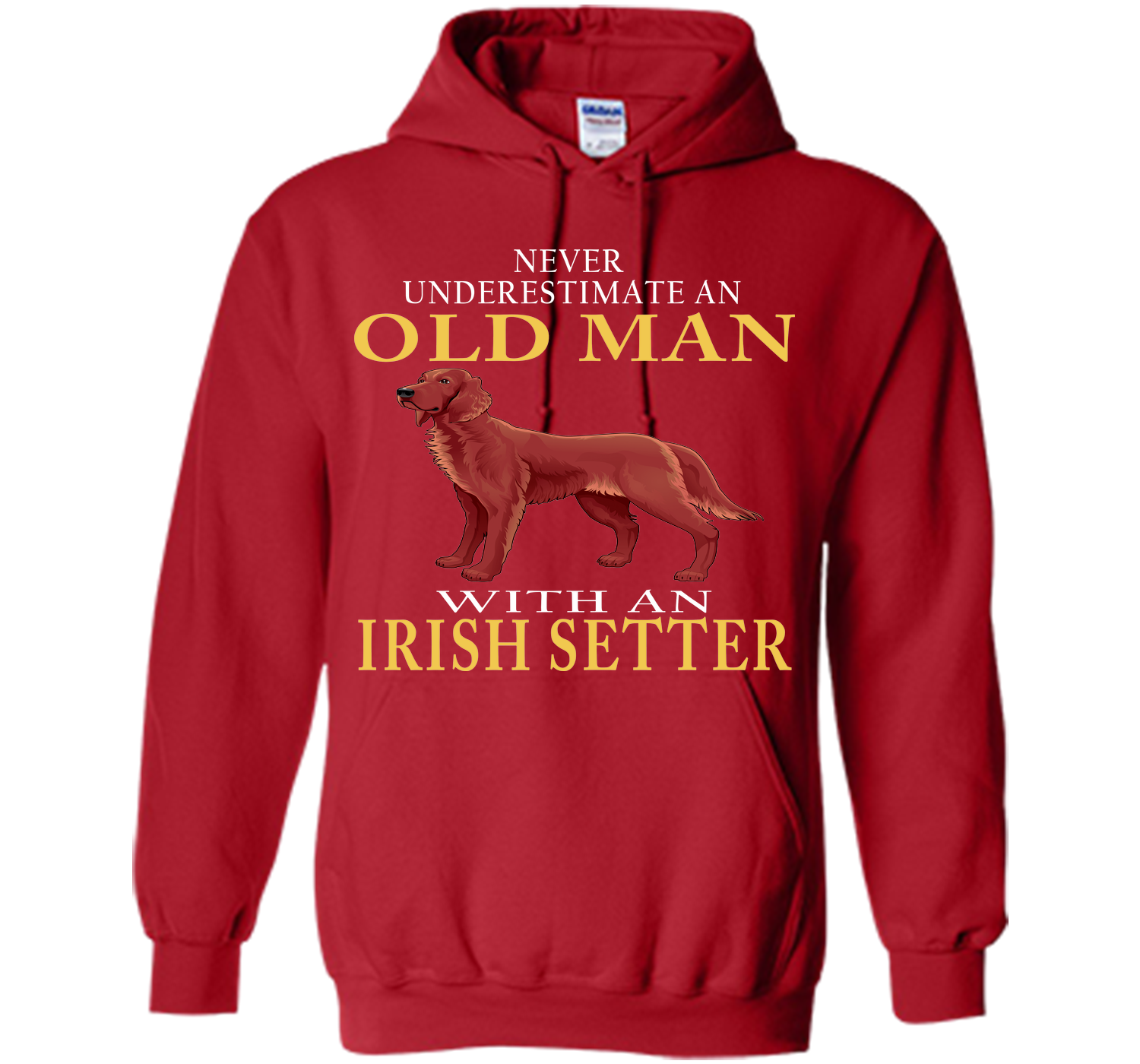Never underestimate an old man with an irish sette T Shirt