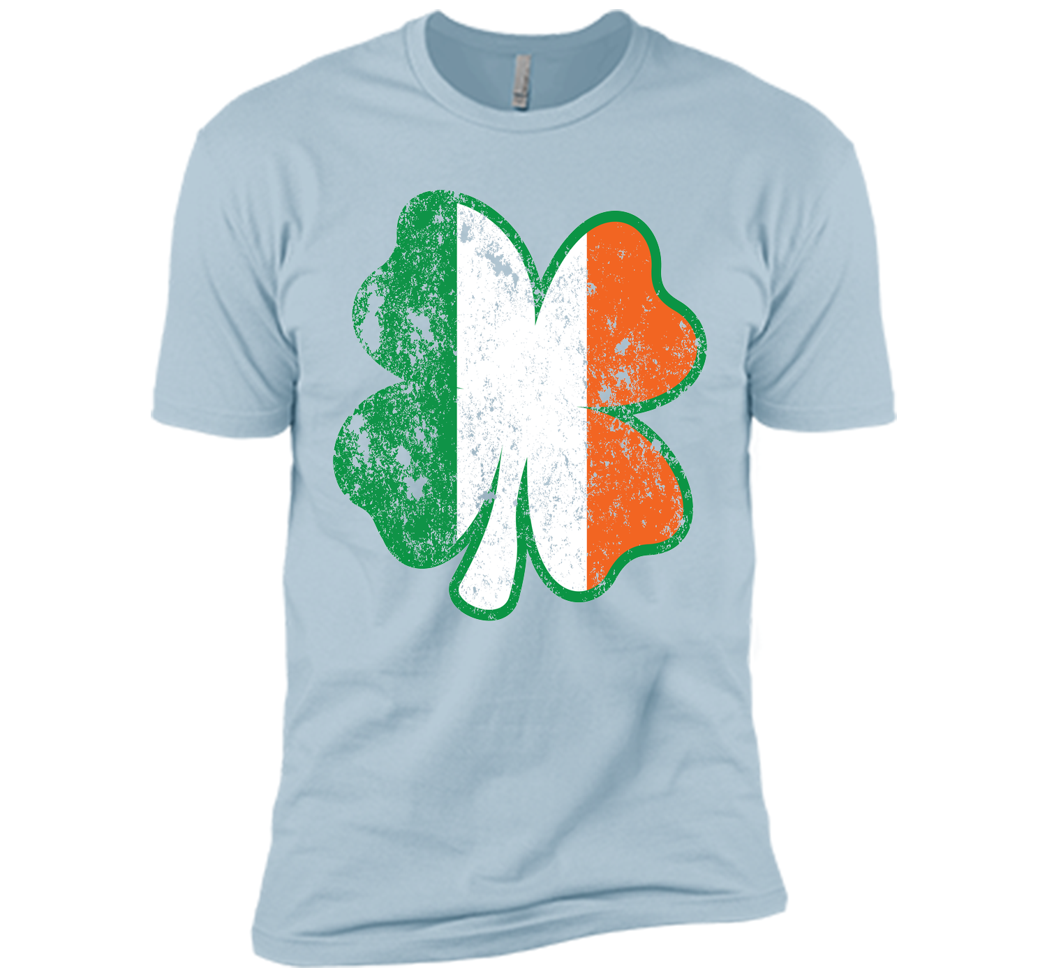 Irish St Patricks Day Clover irish flag distressed T Shirt