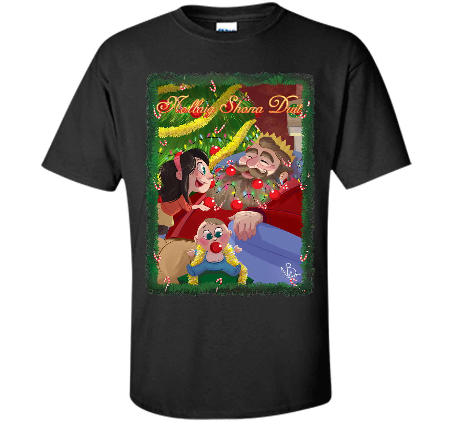 Nollaig beard T Shirt