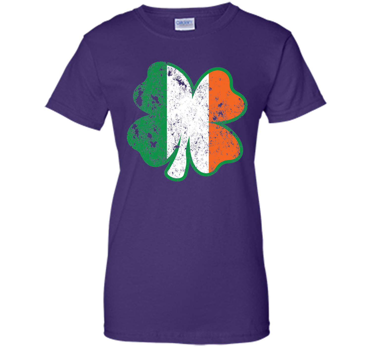 Irish St Patricks Day Clover irish flag distressed T Shirt