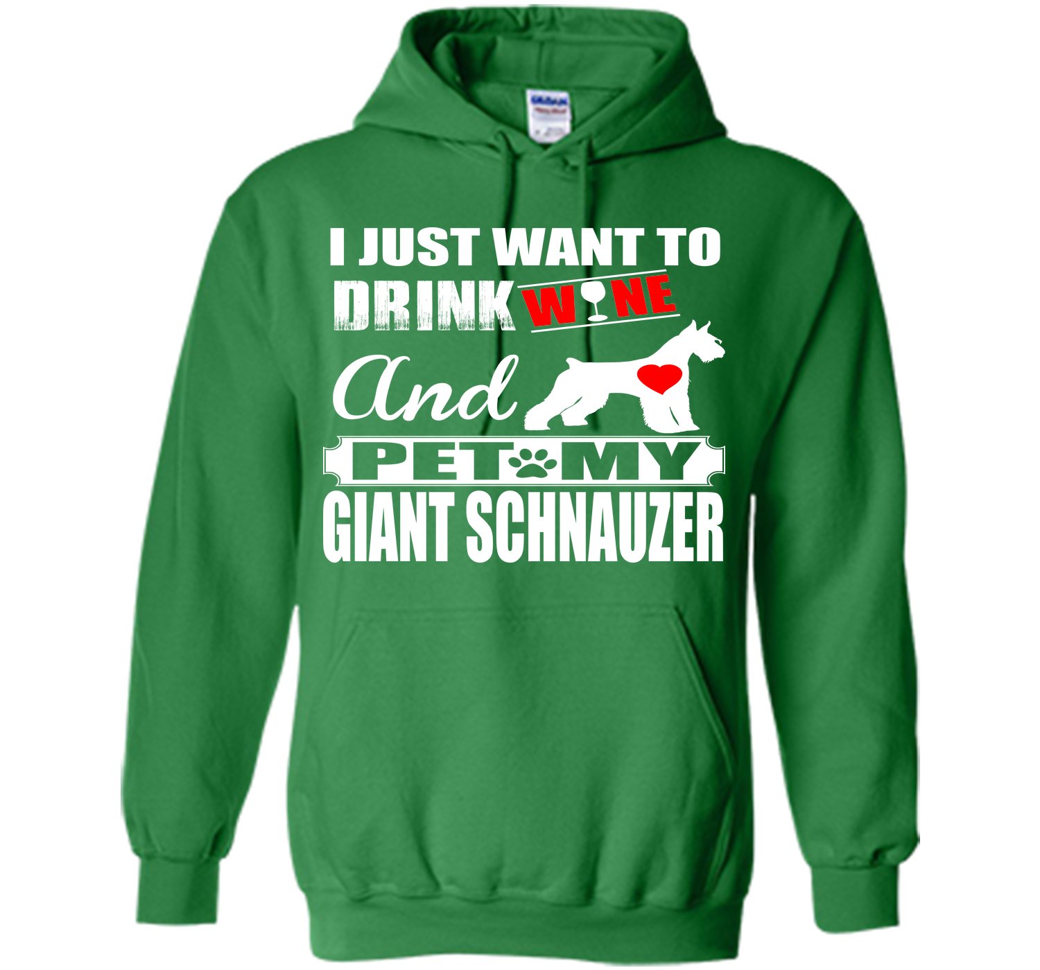 I just want to drink wine and pet my giant schnauz T Shirt
