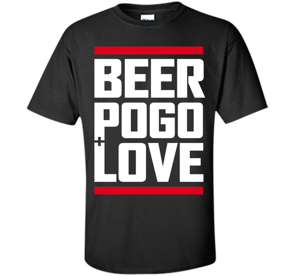 Beer pogo and love black T Shirt
