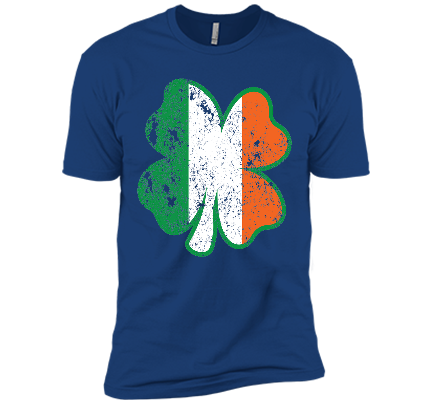 Irish St Patricks Day Clover irish flag distressed T Shirt