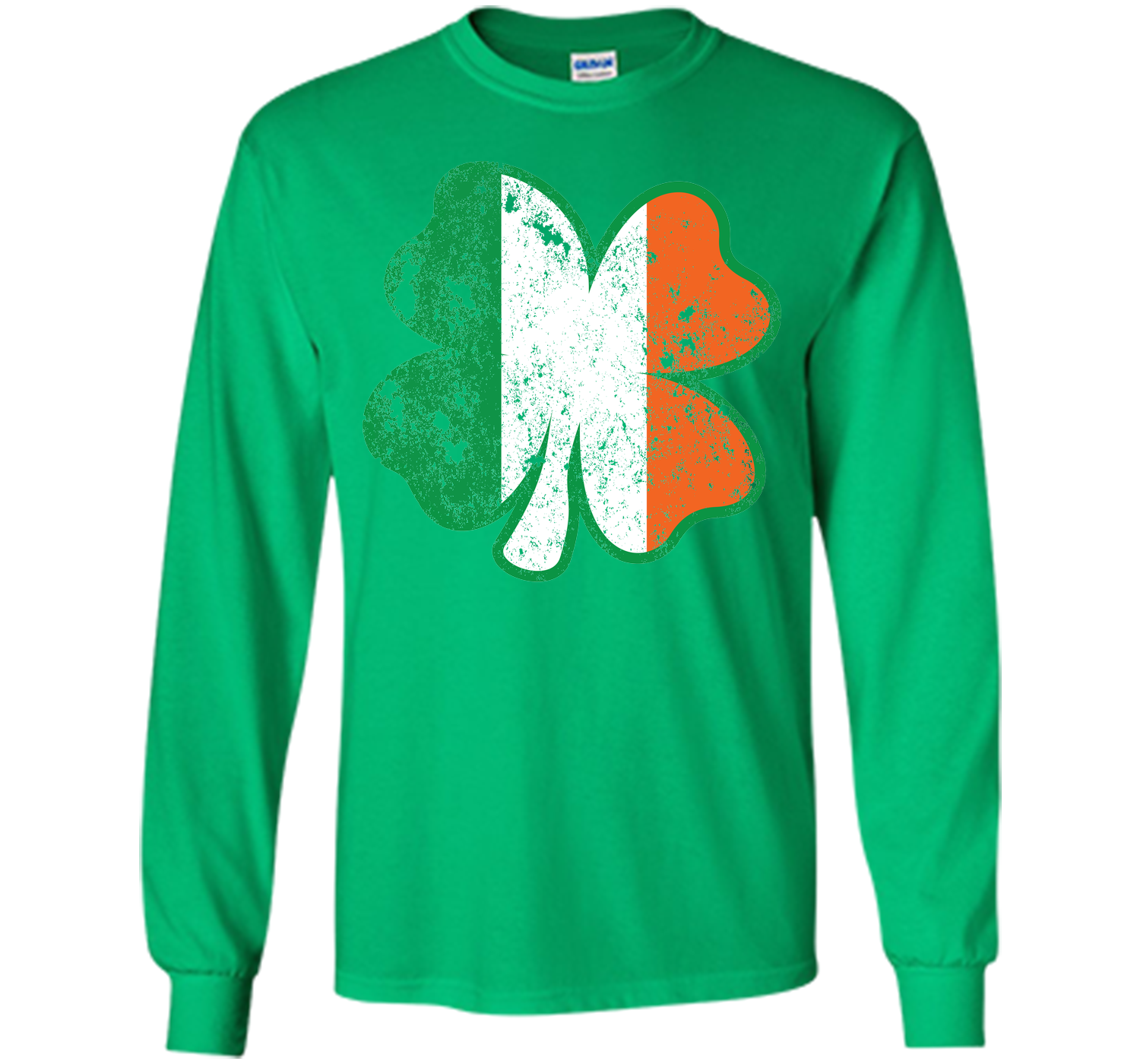 Irish St Patricks Day Clover irish flag distressed T Shirt