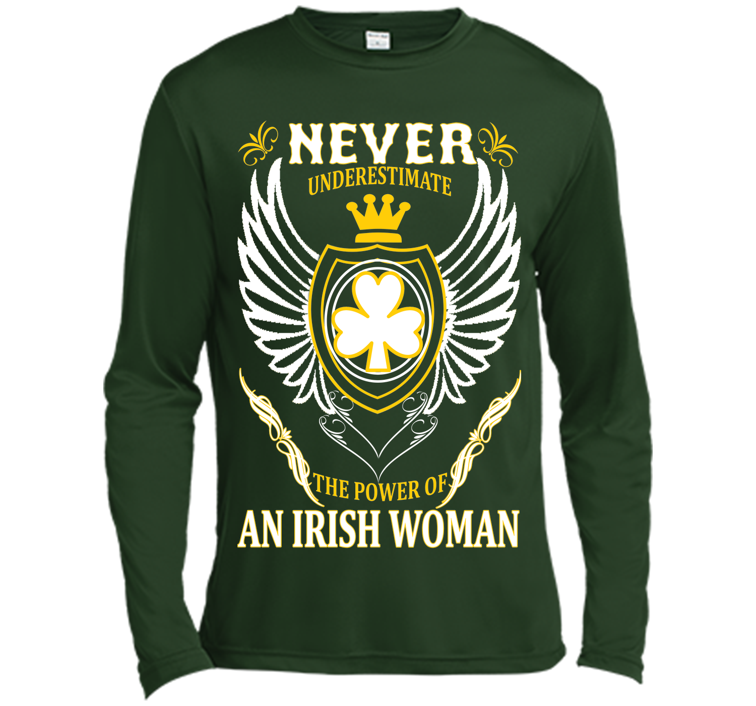 Never underestimate the power of an irish woman st T Shirt