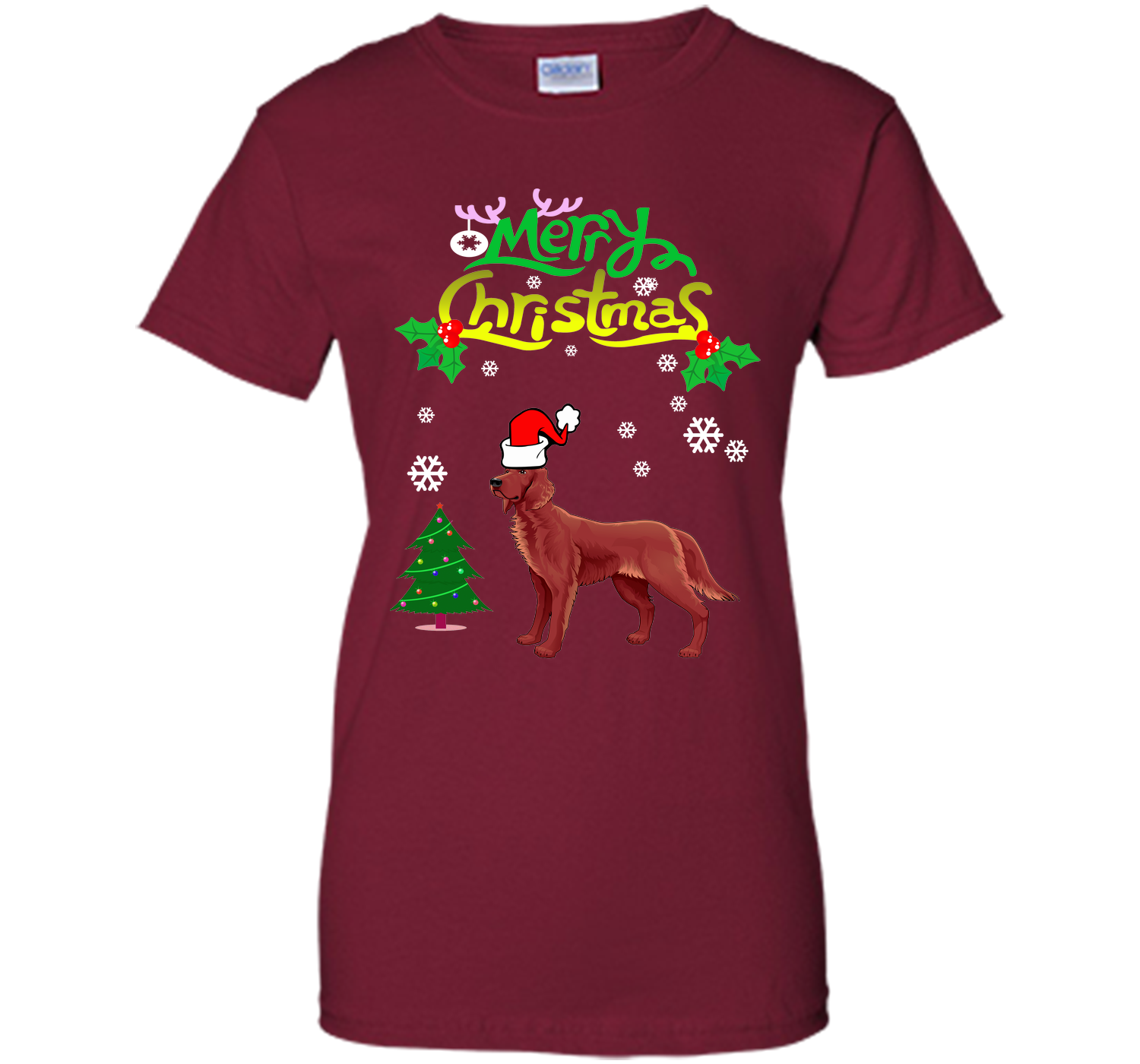 Merry christmas irish setter T Shirt