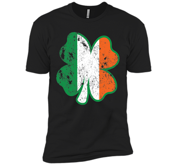 Irish St Patricks Day Clover irish flag distressed T Shirt