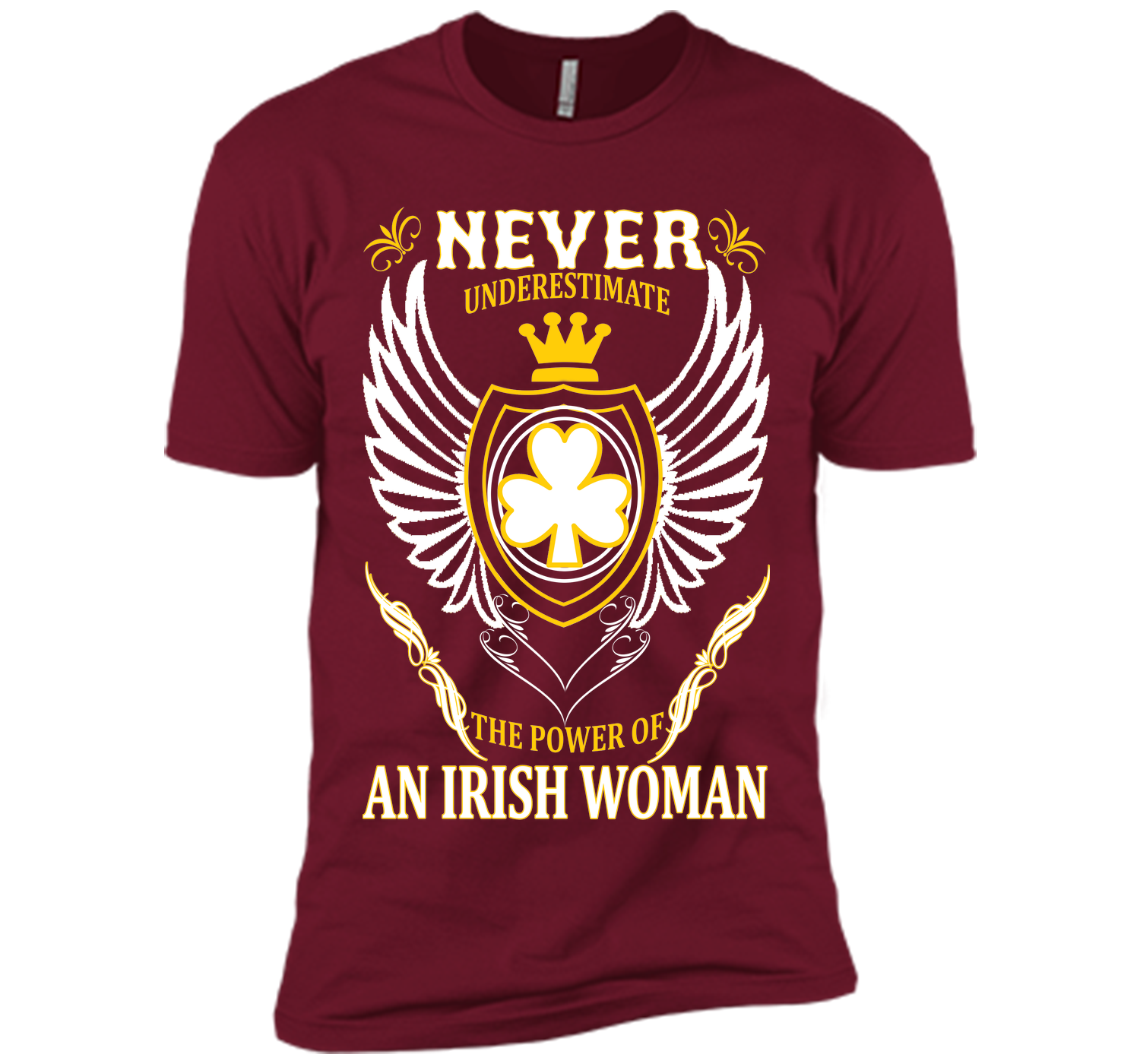 Never underestimate the power of an irish woman st T Shirt
