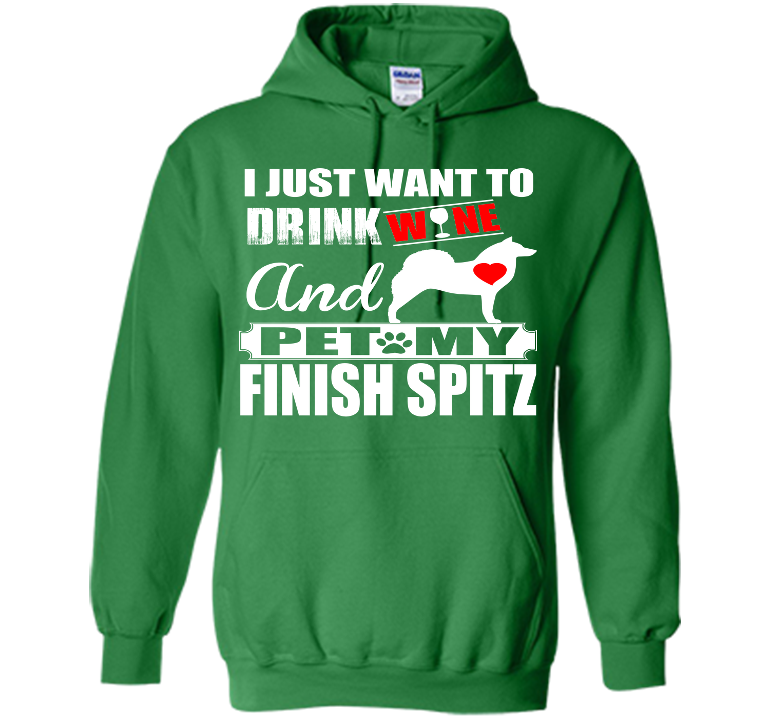 I just want to drink wine and pet my finish spitz T Shirt