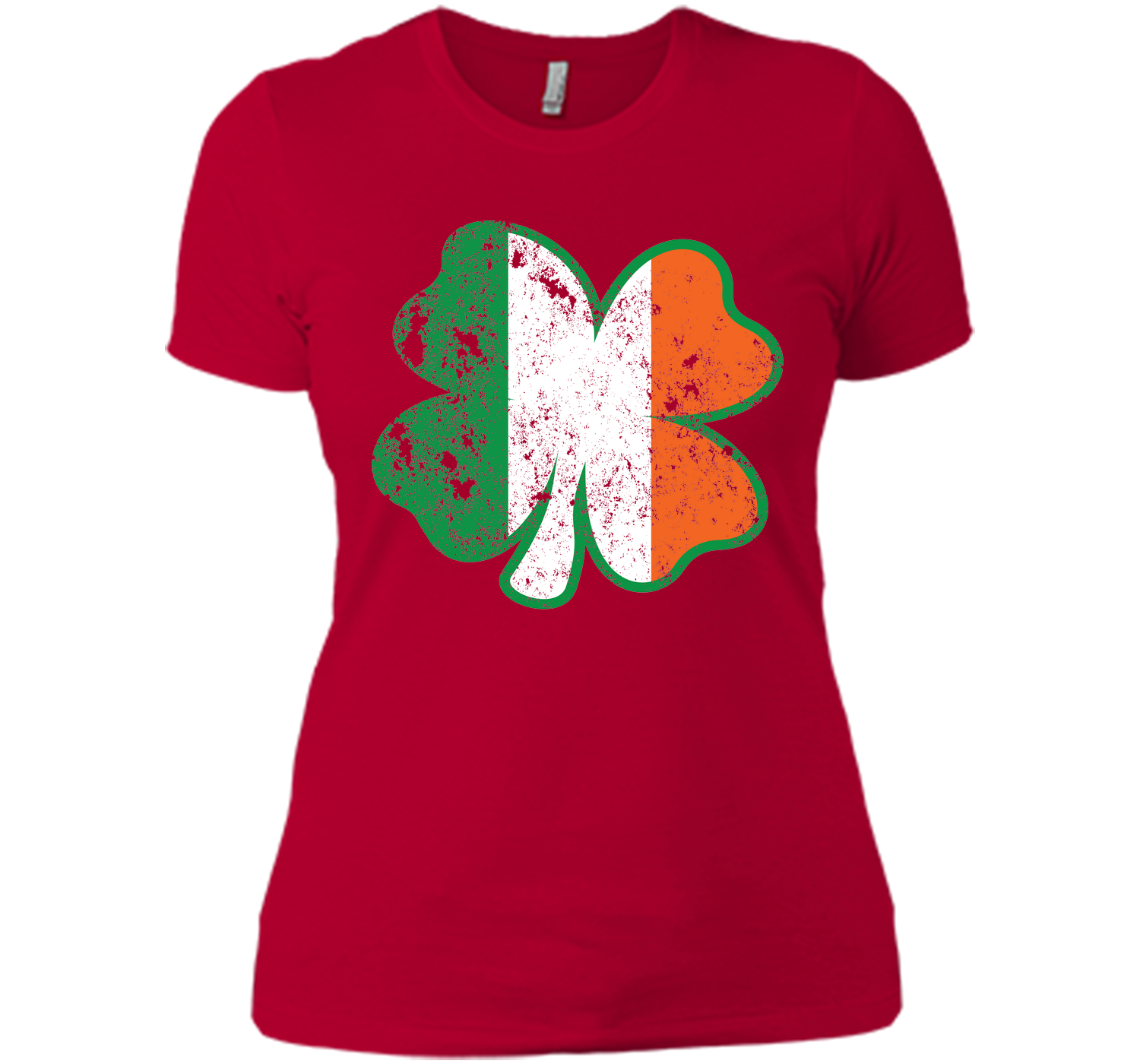 Irish St Patricks Day Clover irish flag distressed T Shirt