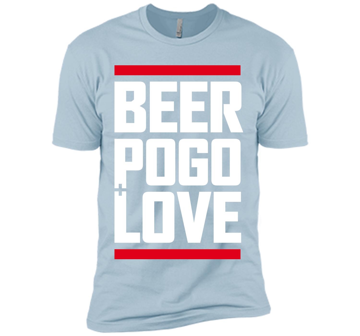 Beer pogo and love black T Shirt