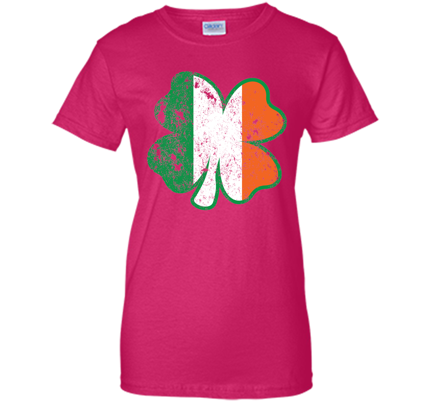 Irish St Patricks Day Clover irish flag distressed T Shirt