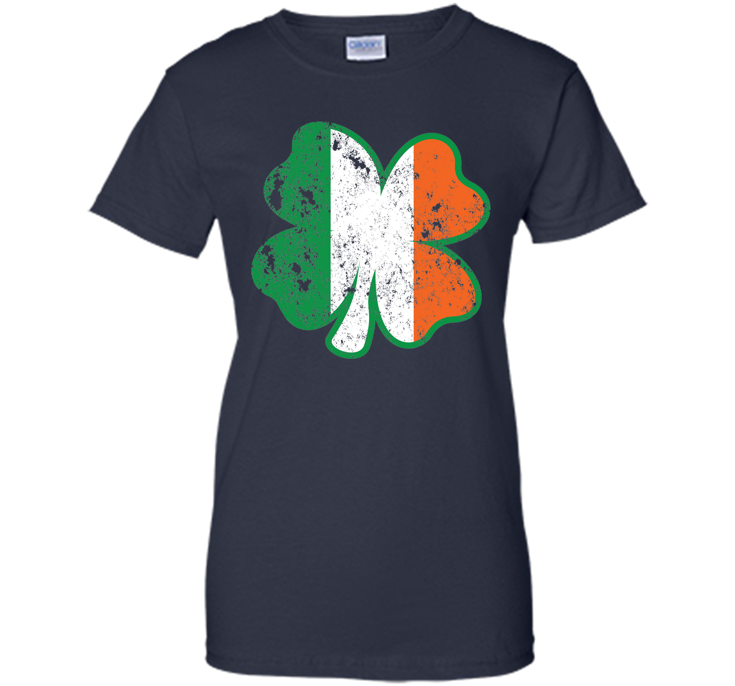 Irish St Patricks Day Clover irish flag distressed T Shirt