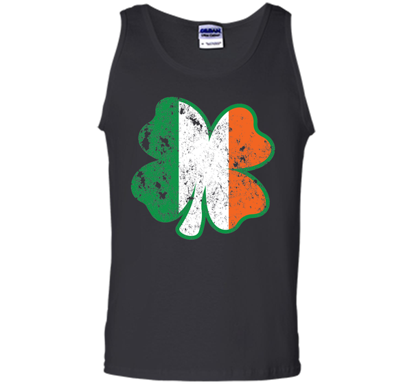 Irish St Patricks Day Clover irish flag distressed T Shirt