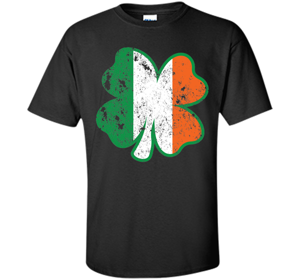 Irish St Patricks Day Clover irish flag distressed T Shirt