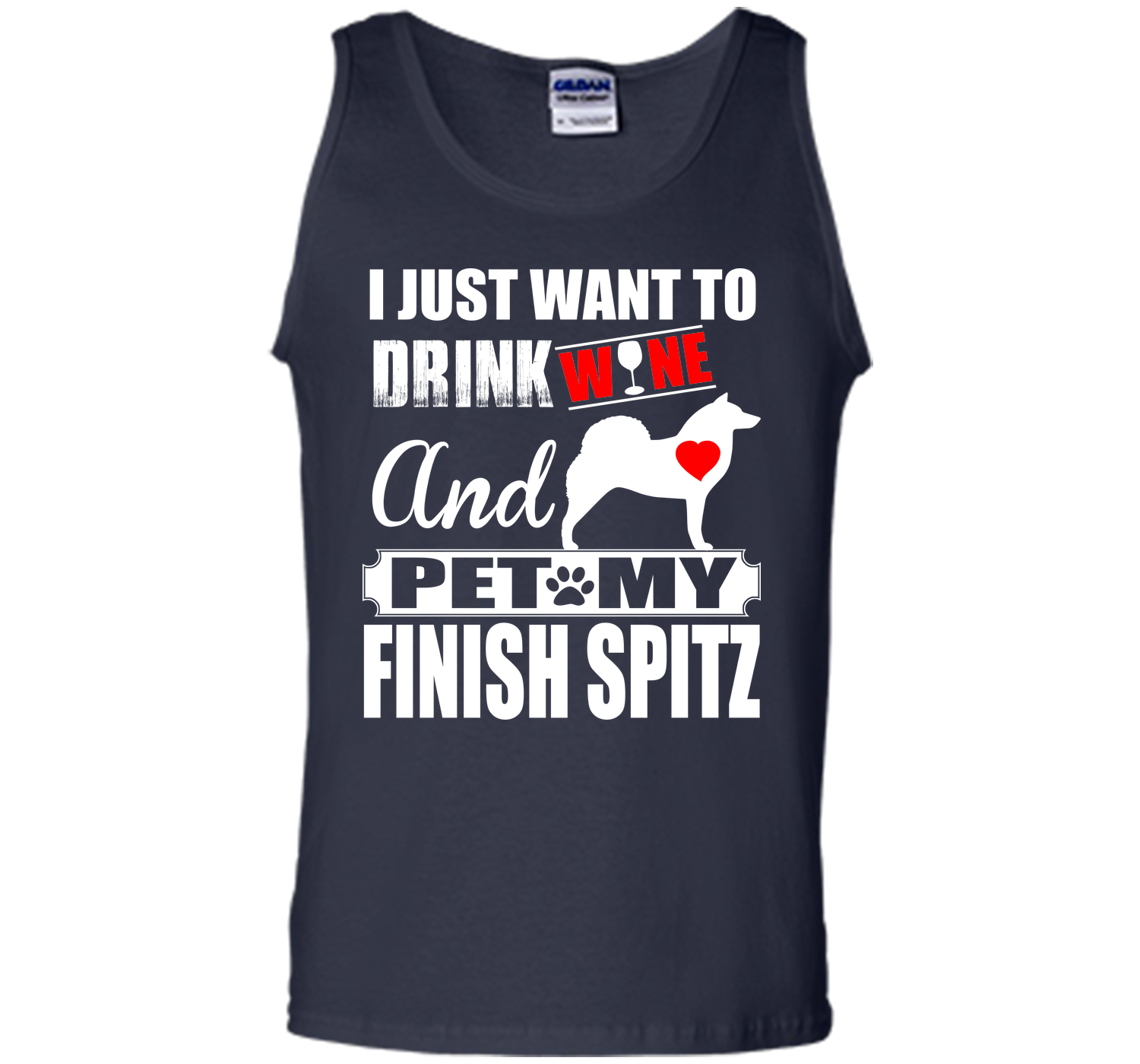 I just want to drink wine and pet my finish spitz T Shirt