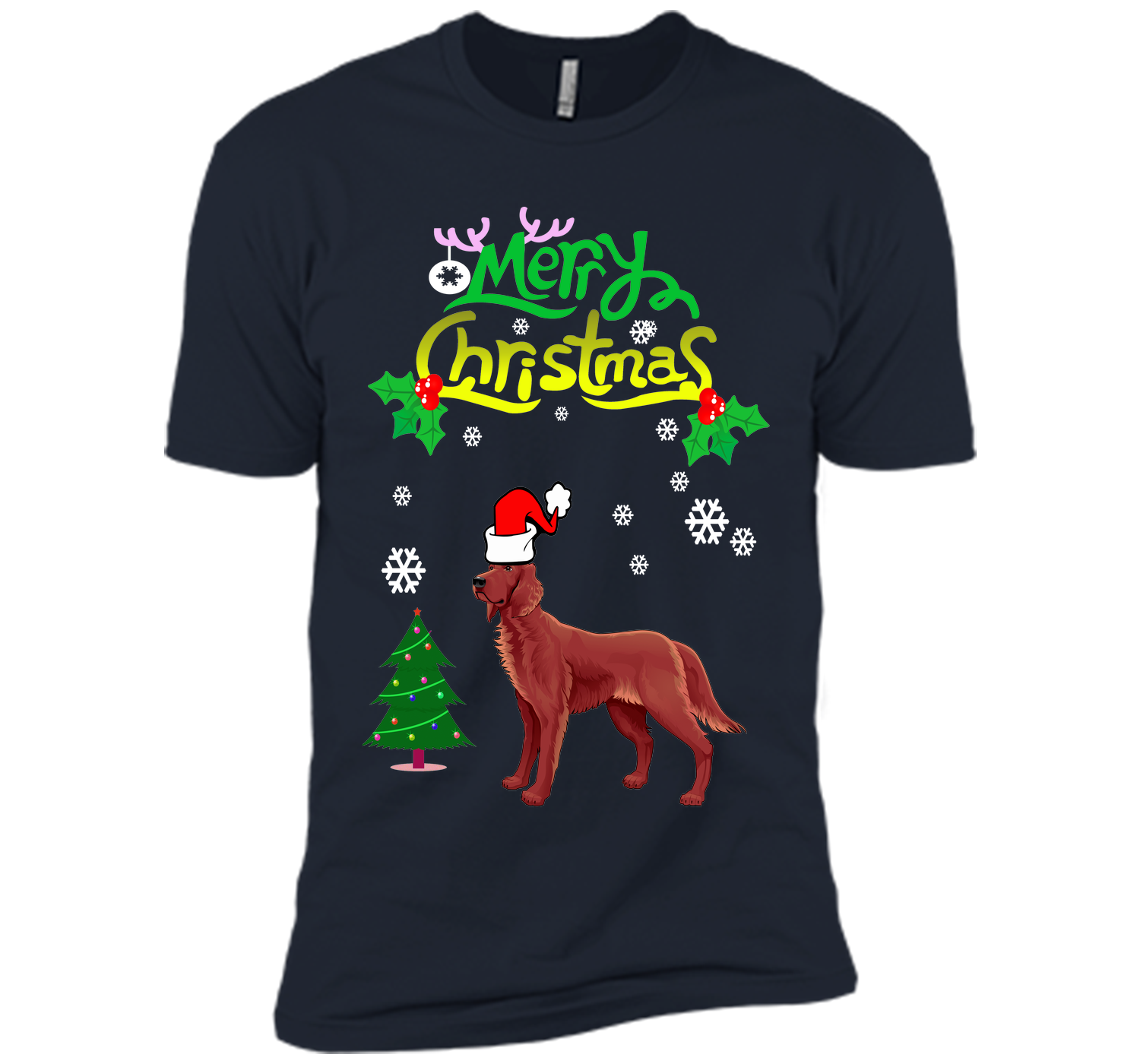 Merry christmas irish setter T Shirt