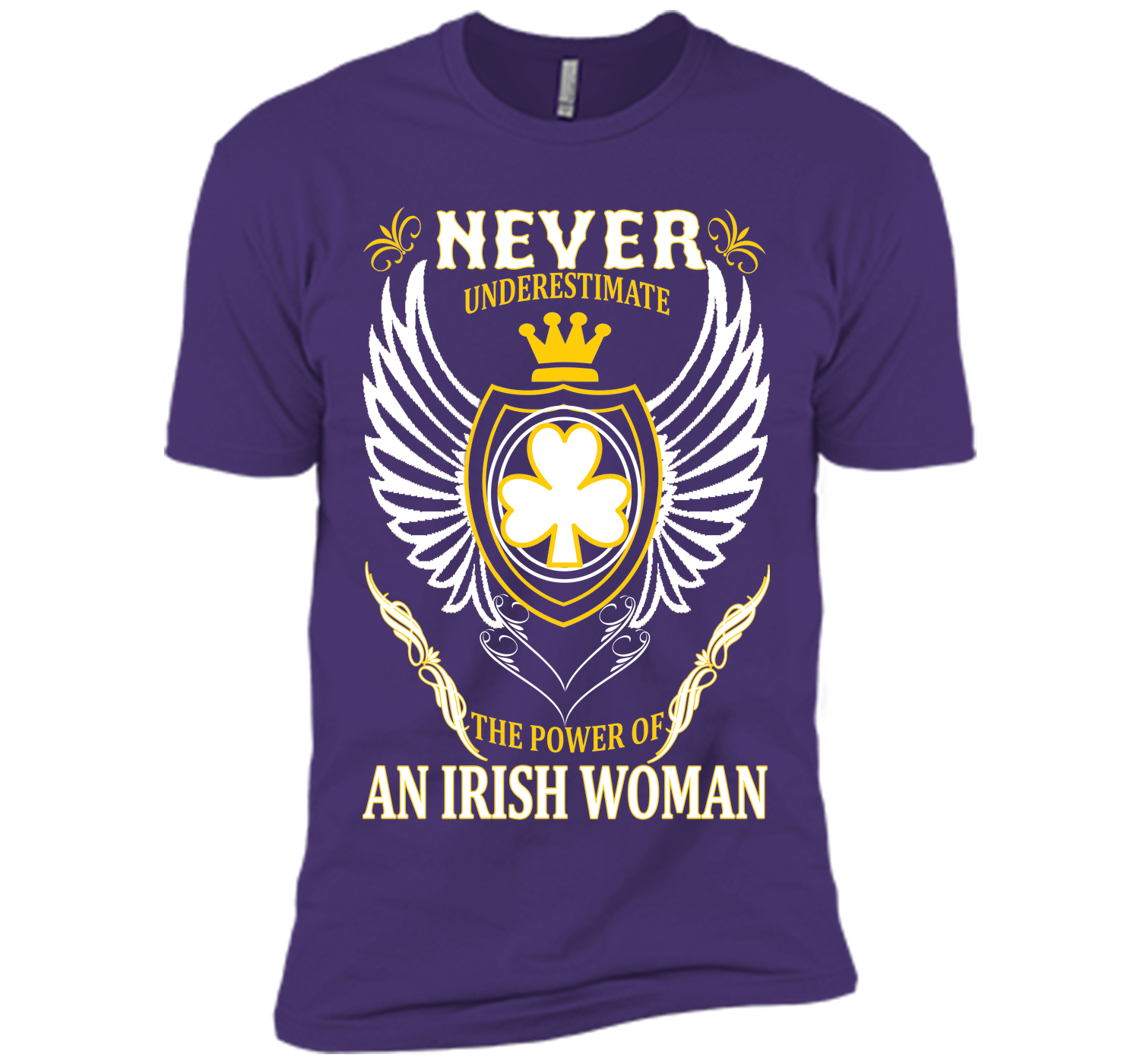 Never underestimate the power of an irish woman st T Shirt