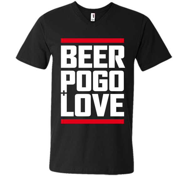 Beer pogo and love black T Shirt