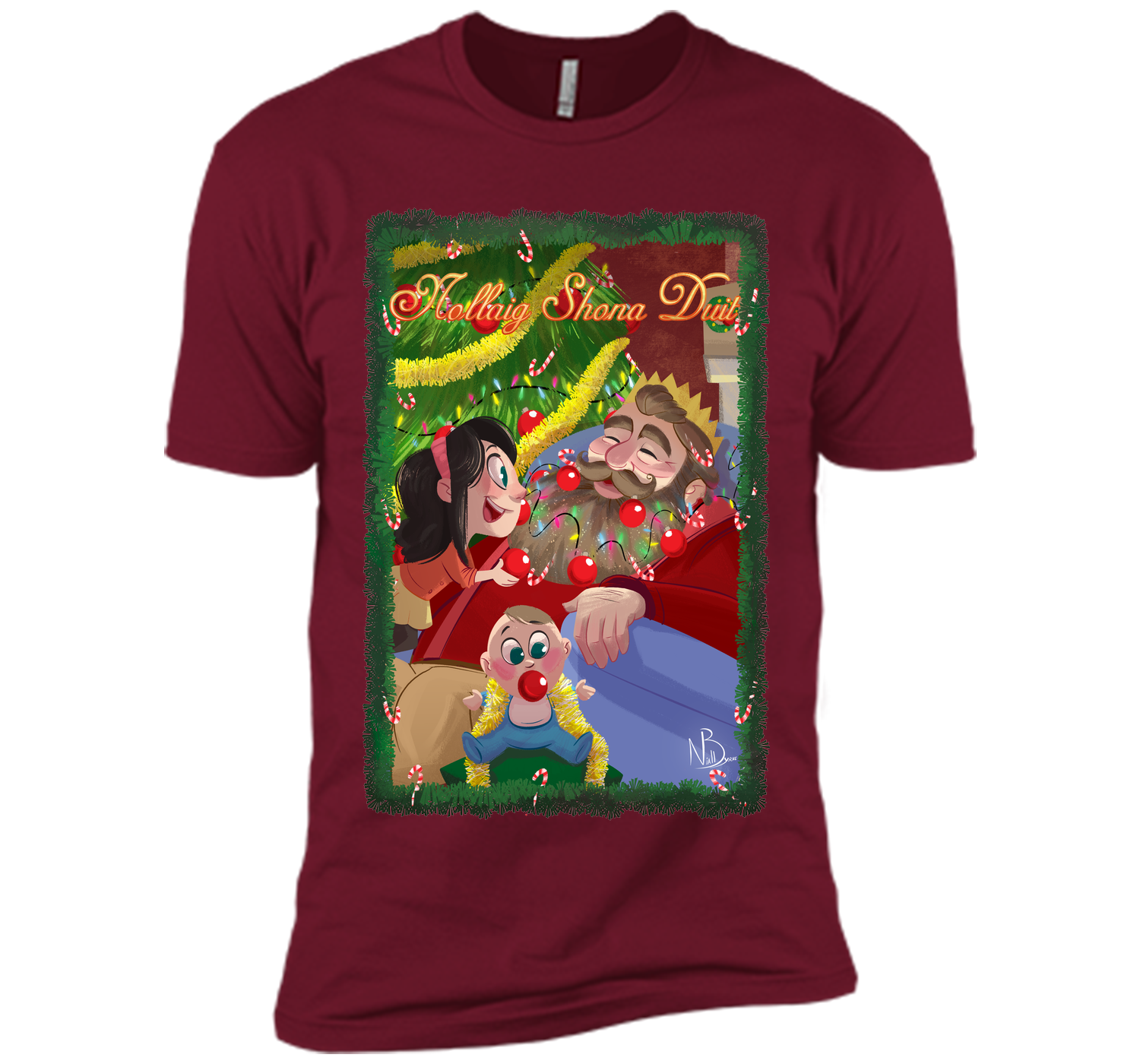 Nollaig beard T Shirt