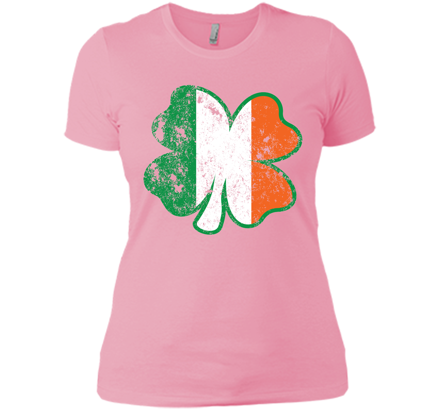 Irish St Patricks Day Clover irish flag distressed T Shirt