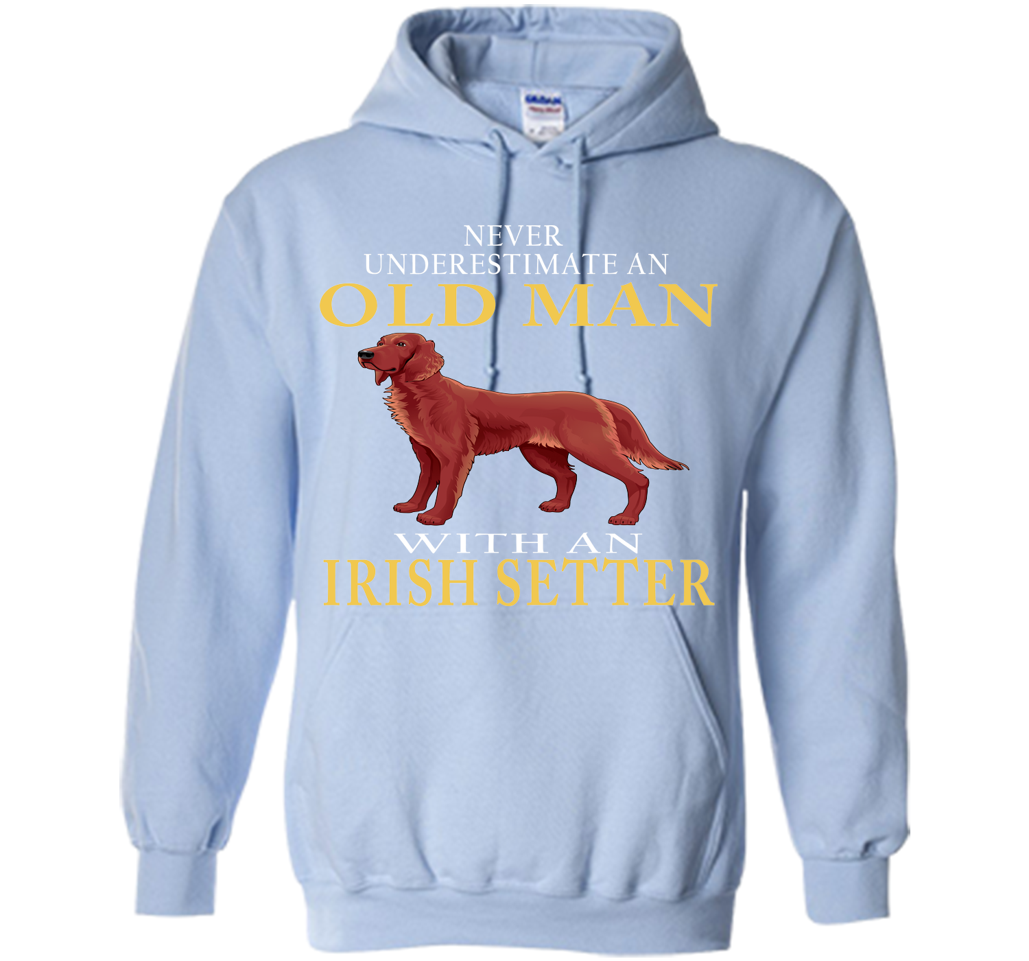 Never underestimate an old man with an irish sette T Shirt