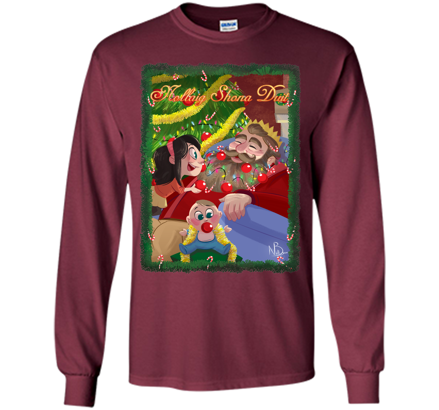 Nollaig beard T Shirt