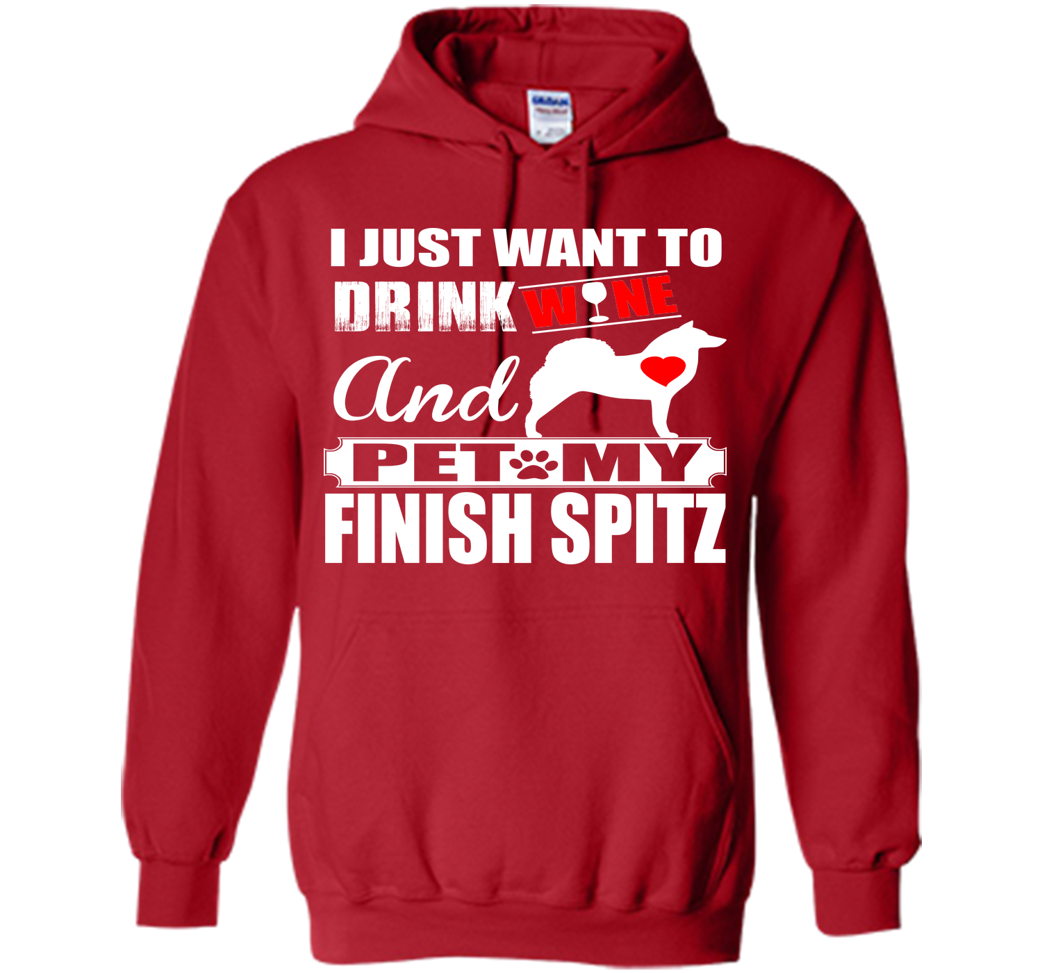 I just want to drink wine and pet my finish spitz T Shirt