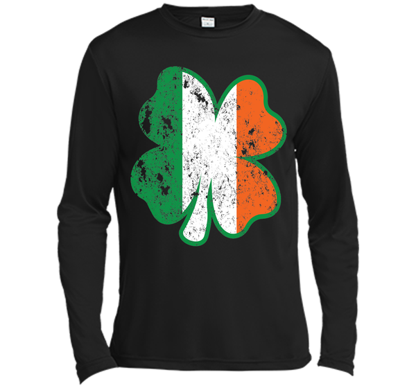 Irish St Patricks Day Clover irish flag distressed T Shirt
