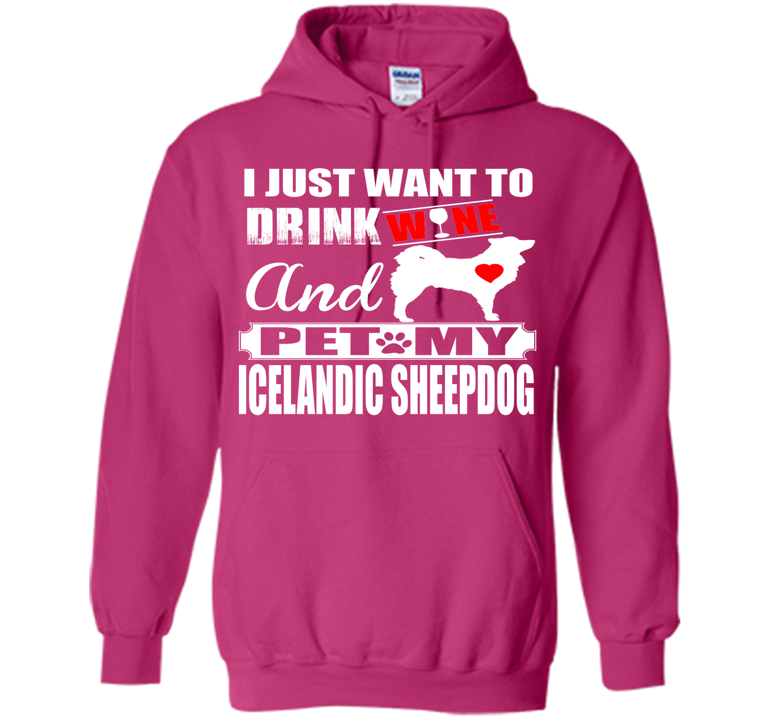 I just want to drink wine and pet my icelandic she T Shirt