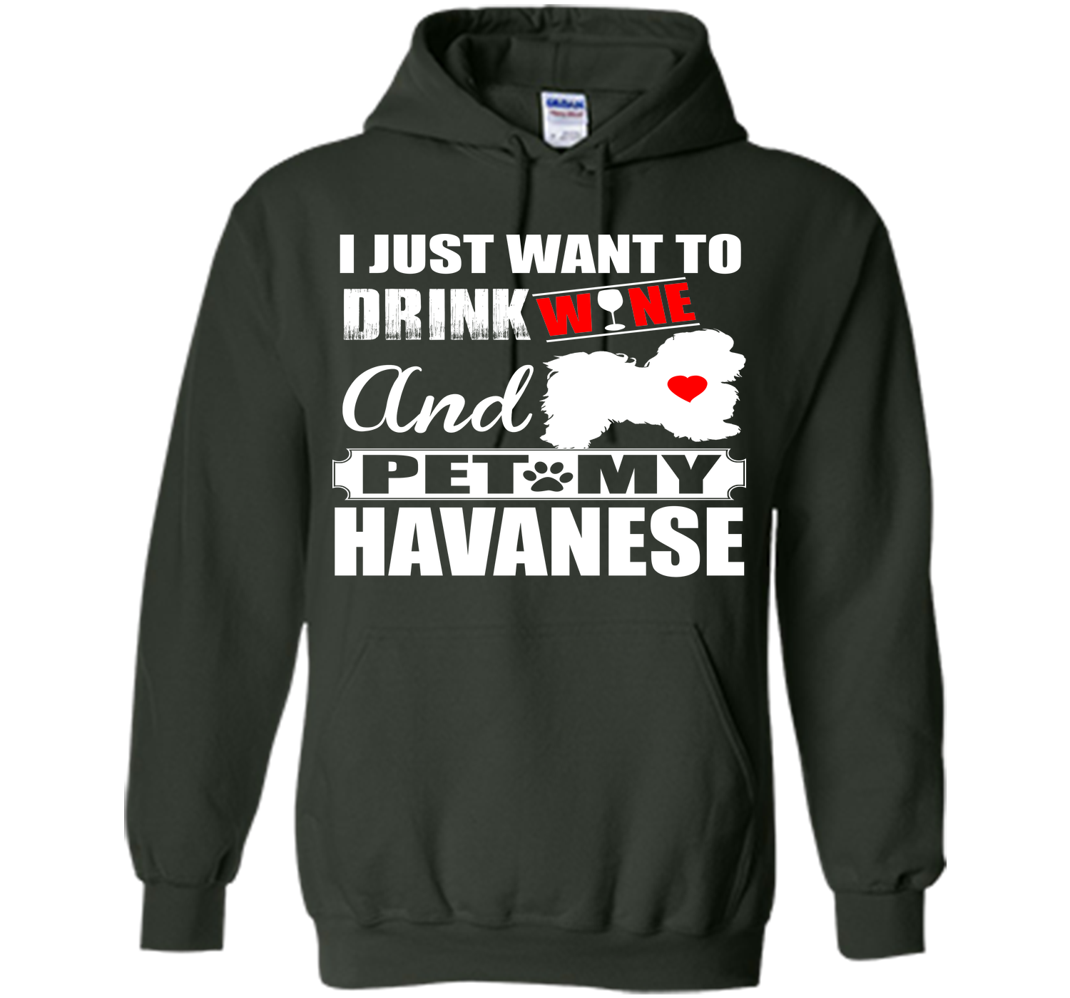 I just want to drink wine and pet my havanese T Shirt