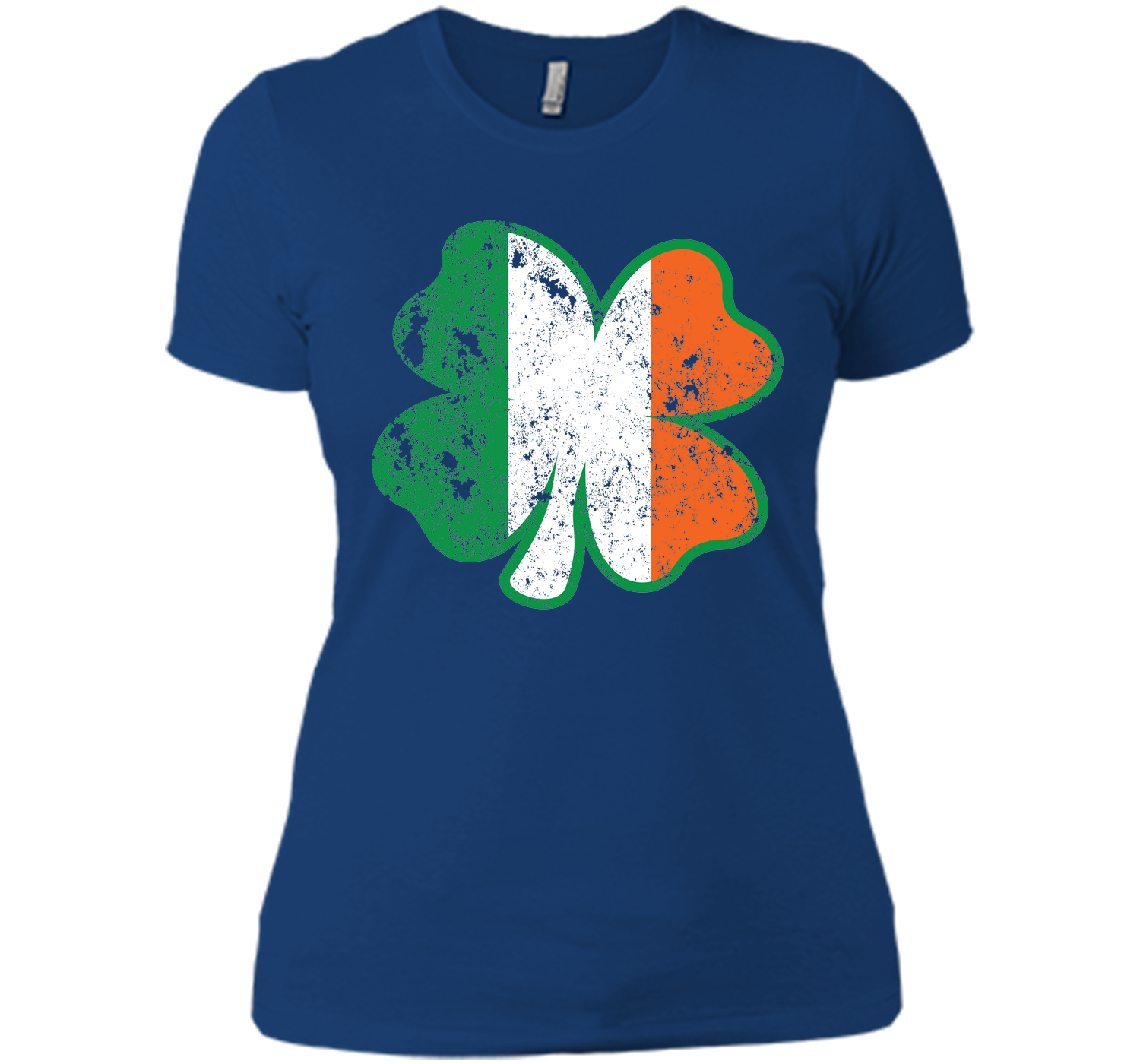 Irish St Patricks Day Clover irish flag distressed T Shirt