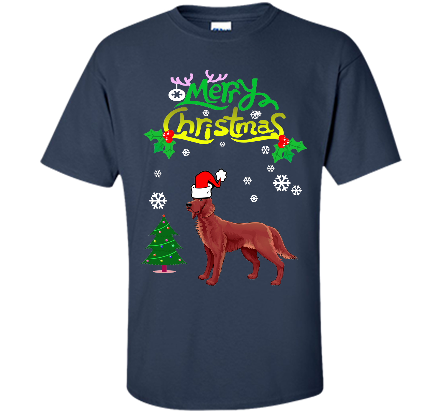 Merry christmas irish setter T Shirt