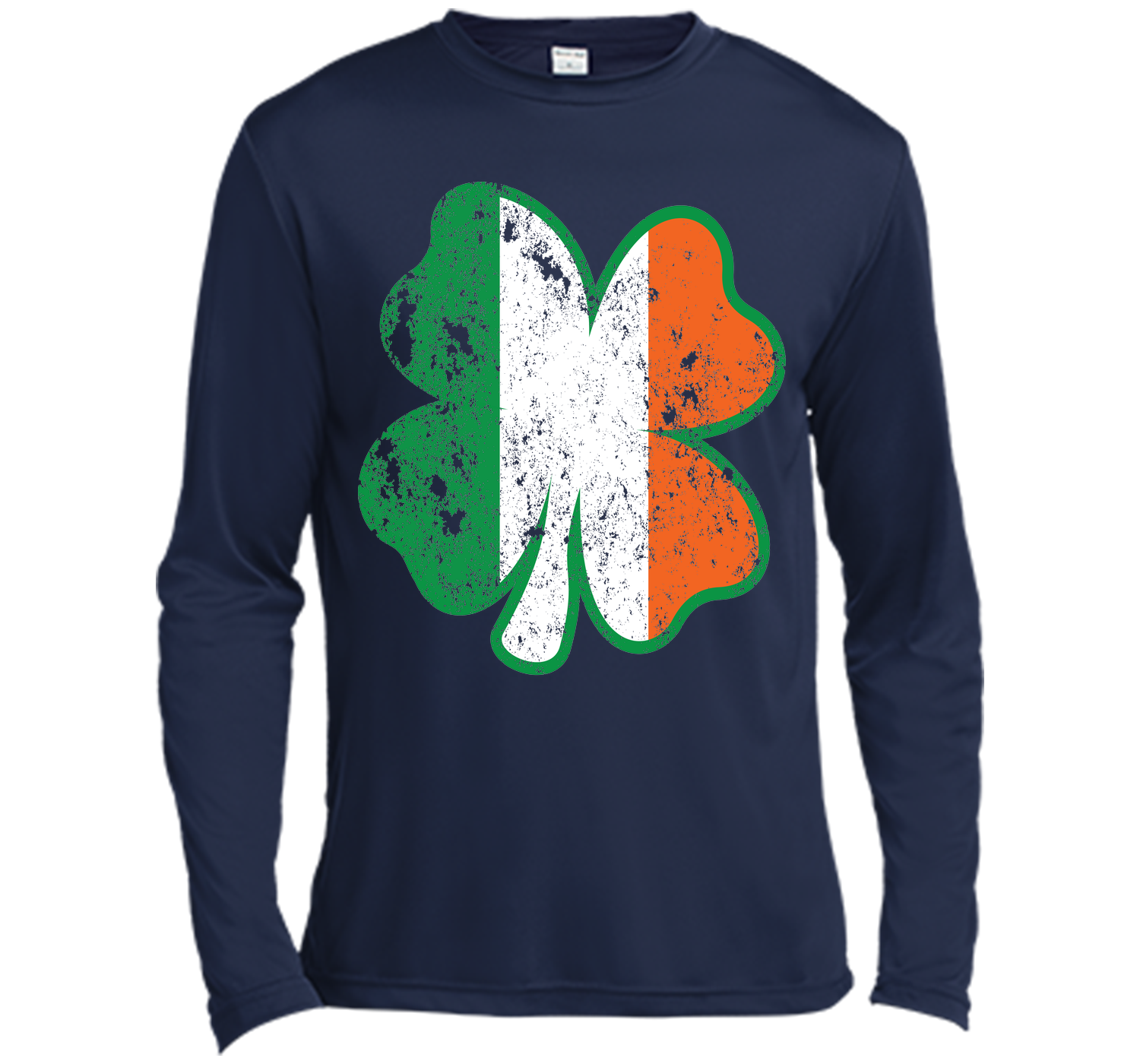 Irish St Patricks Day Clover irish flag distressed T Shirt