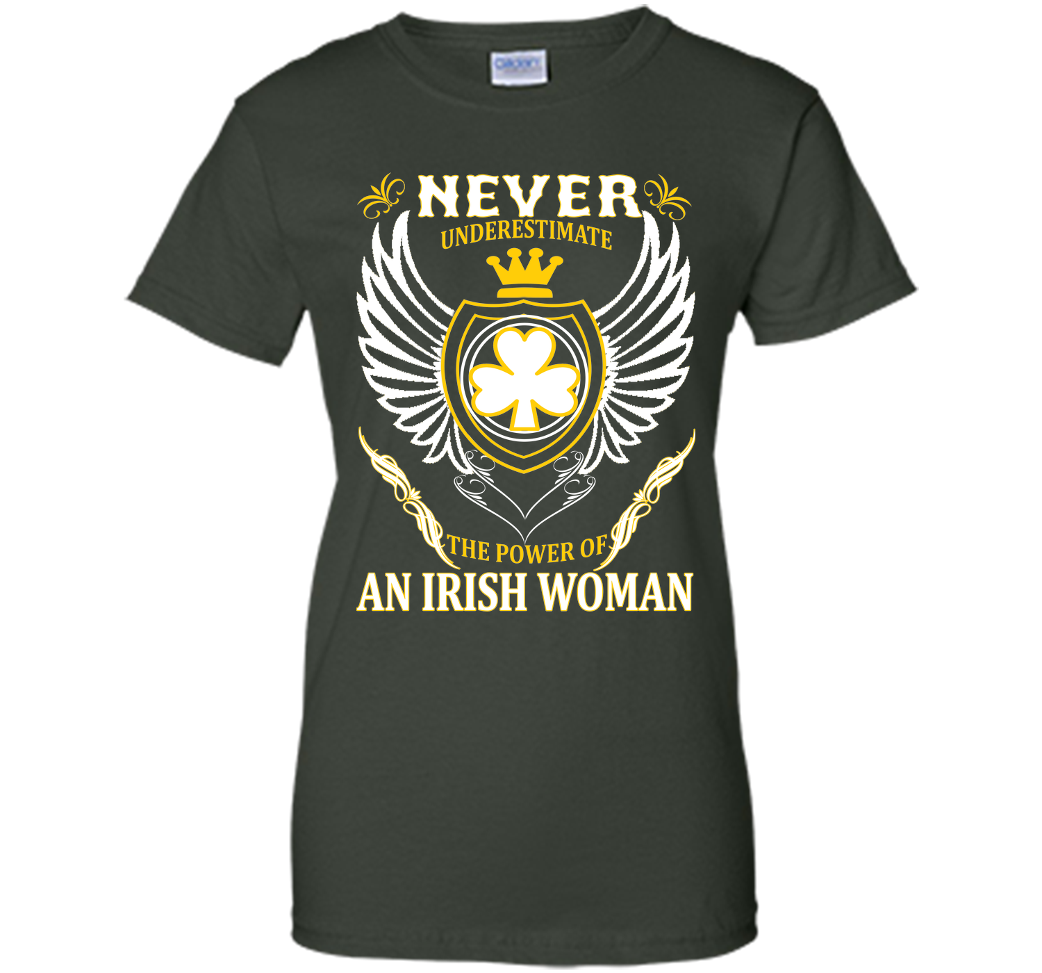 Never underestimate the power of an irish woman st T Shirt