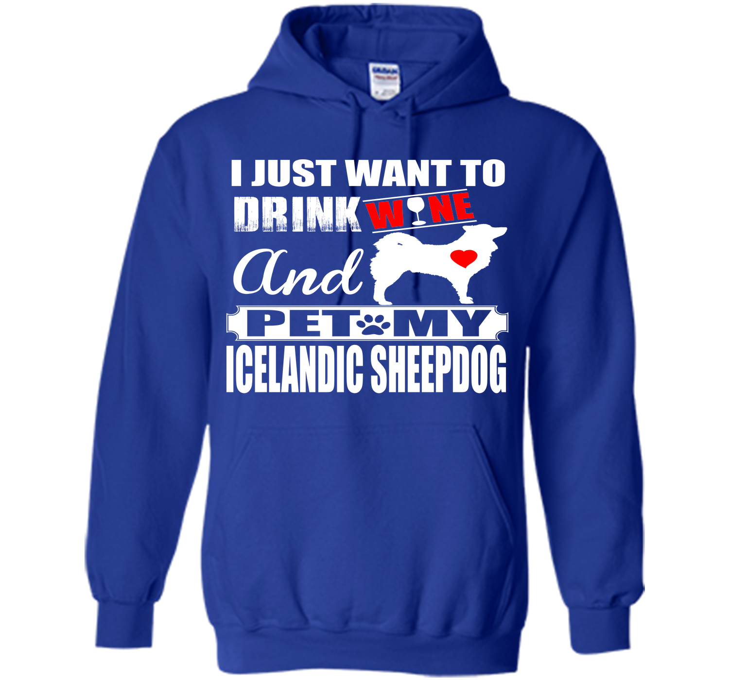 I just want to drink wine and pet my icelandic she T Shirt