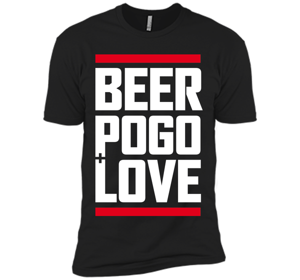 Beer pogo and love black T Shirt