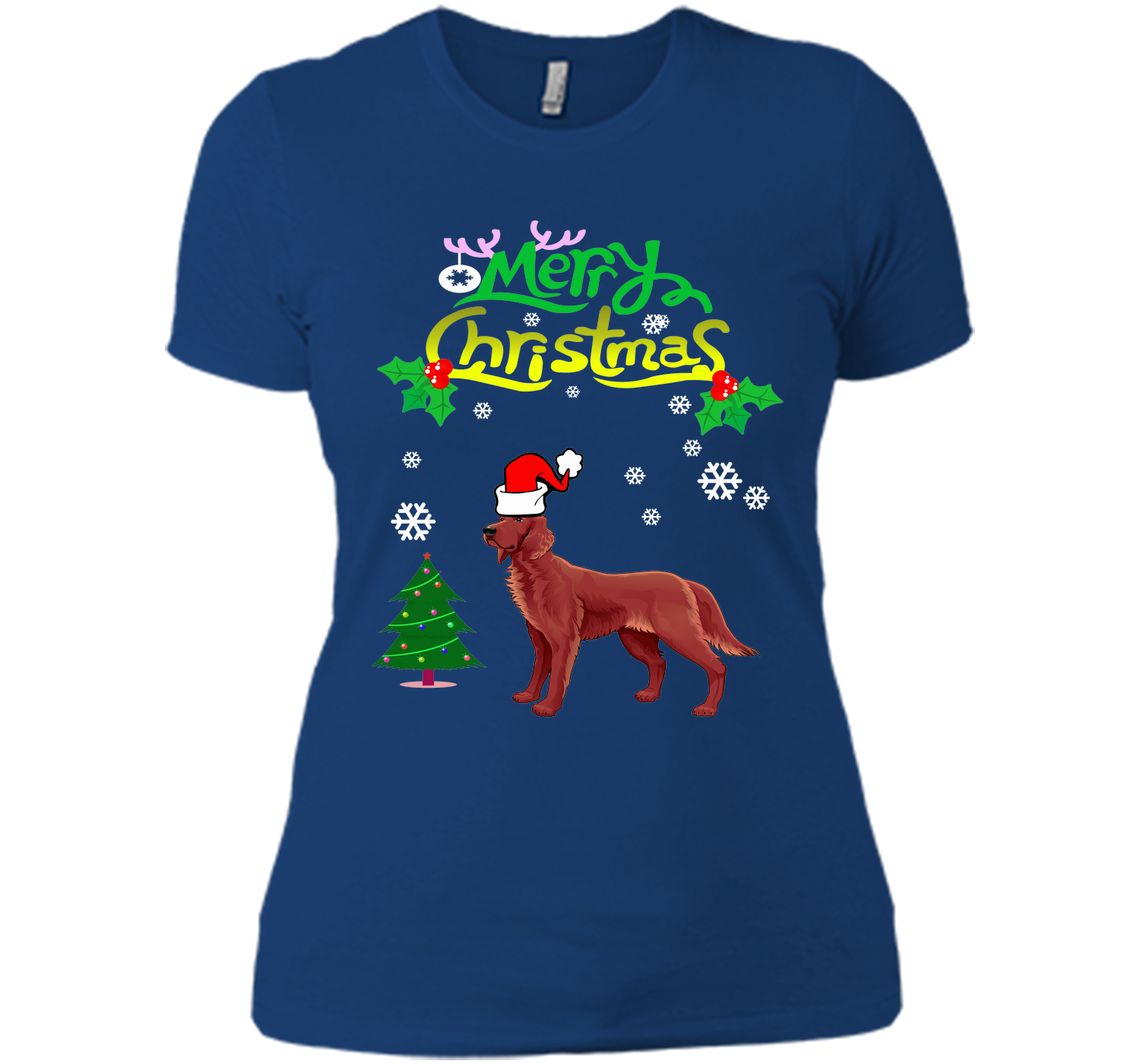 Merry christmas irish setter T Shirt