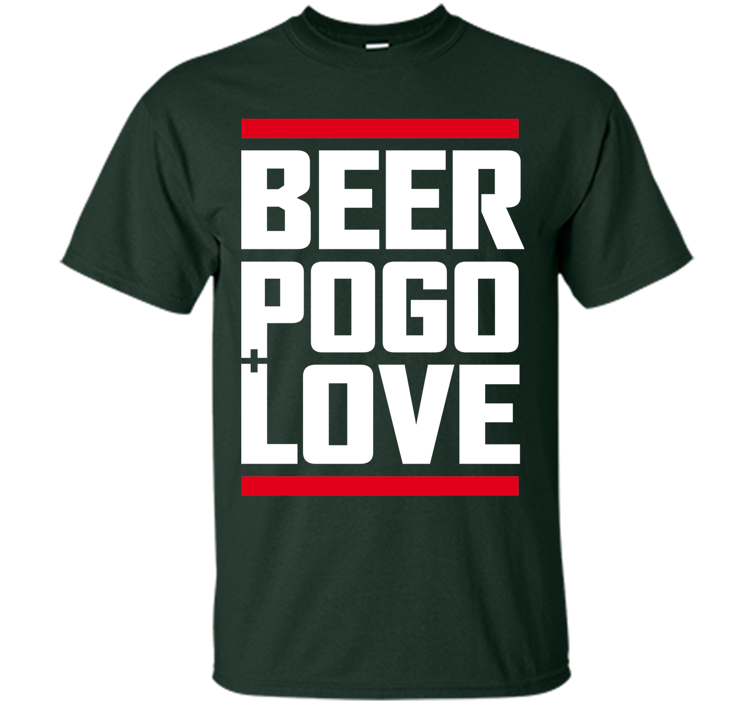 Beer pogo and love black T Shirt